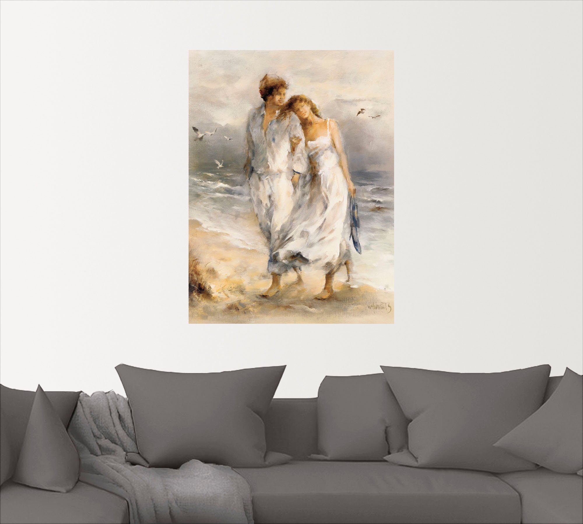 Artland Artprint Verliefd als artprint op linnen, poster, muursticker in verschillende maten