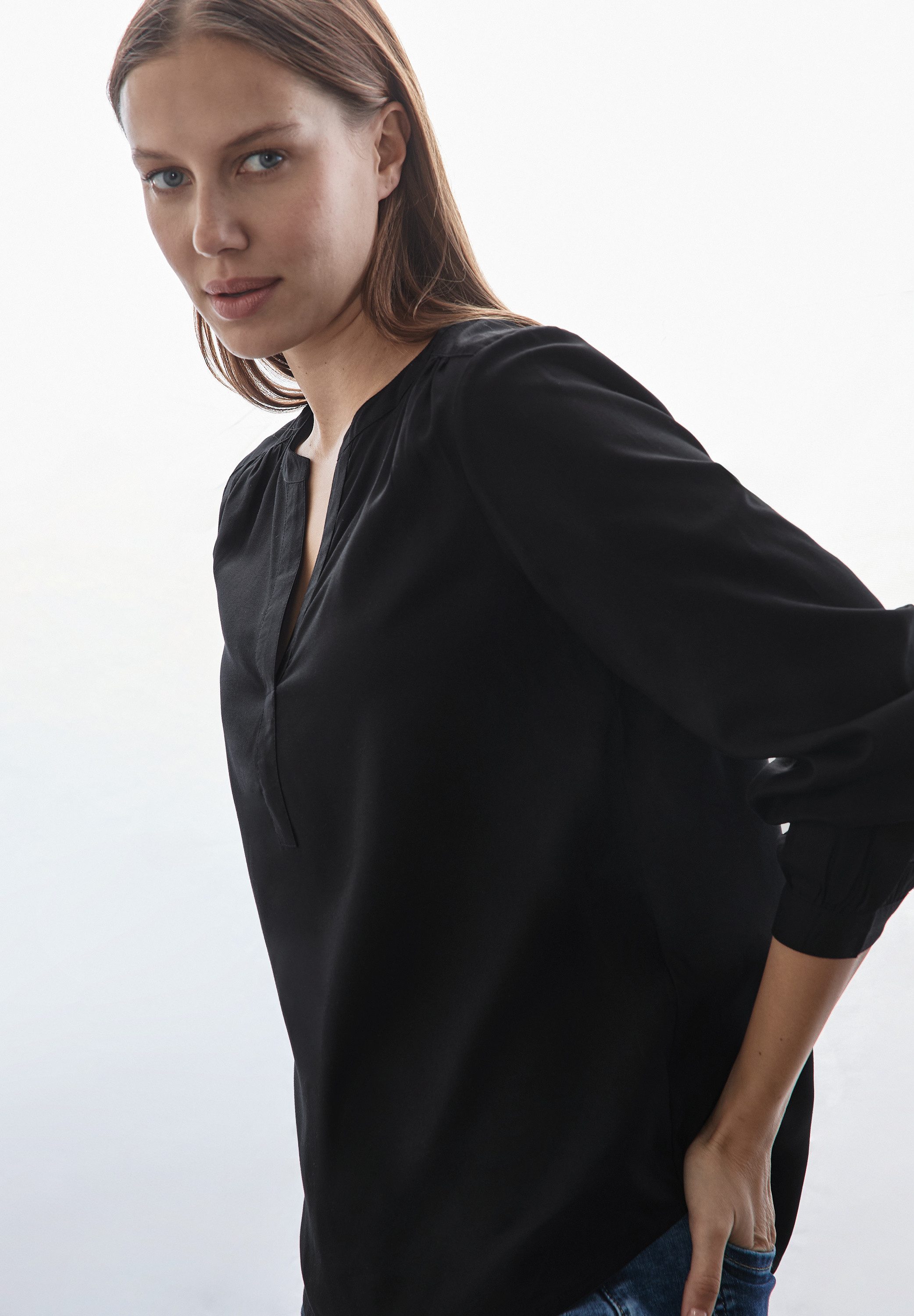 STREET ONE Blouse met lange mouwen in tuniekstijl