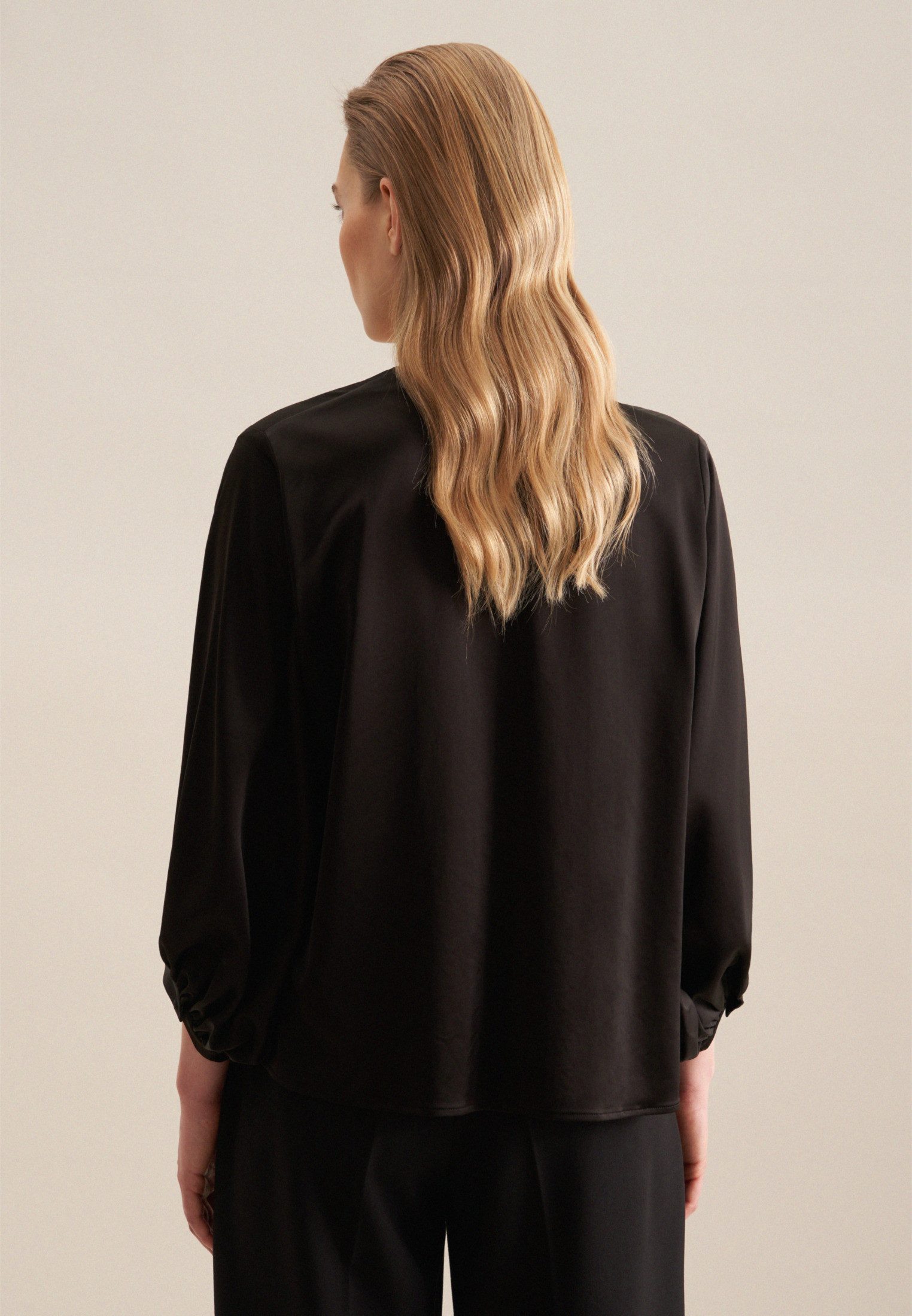 seidensticker Klassieke blouse Zwarte roos