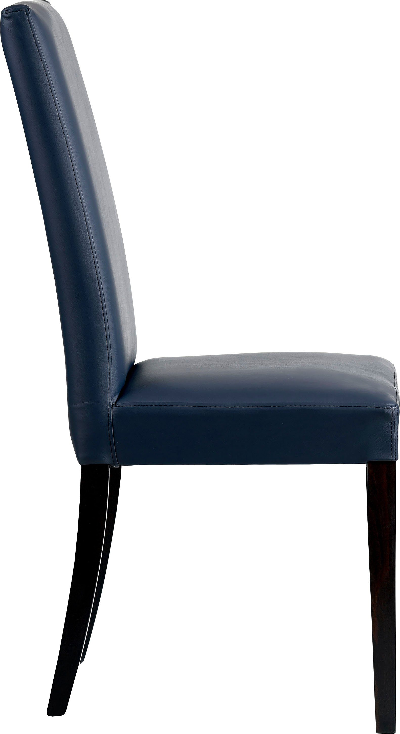 Home affaire Stoel Java Frame van massief hout, in een set van 2, ecru of donker (set, 2 stuks)