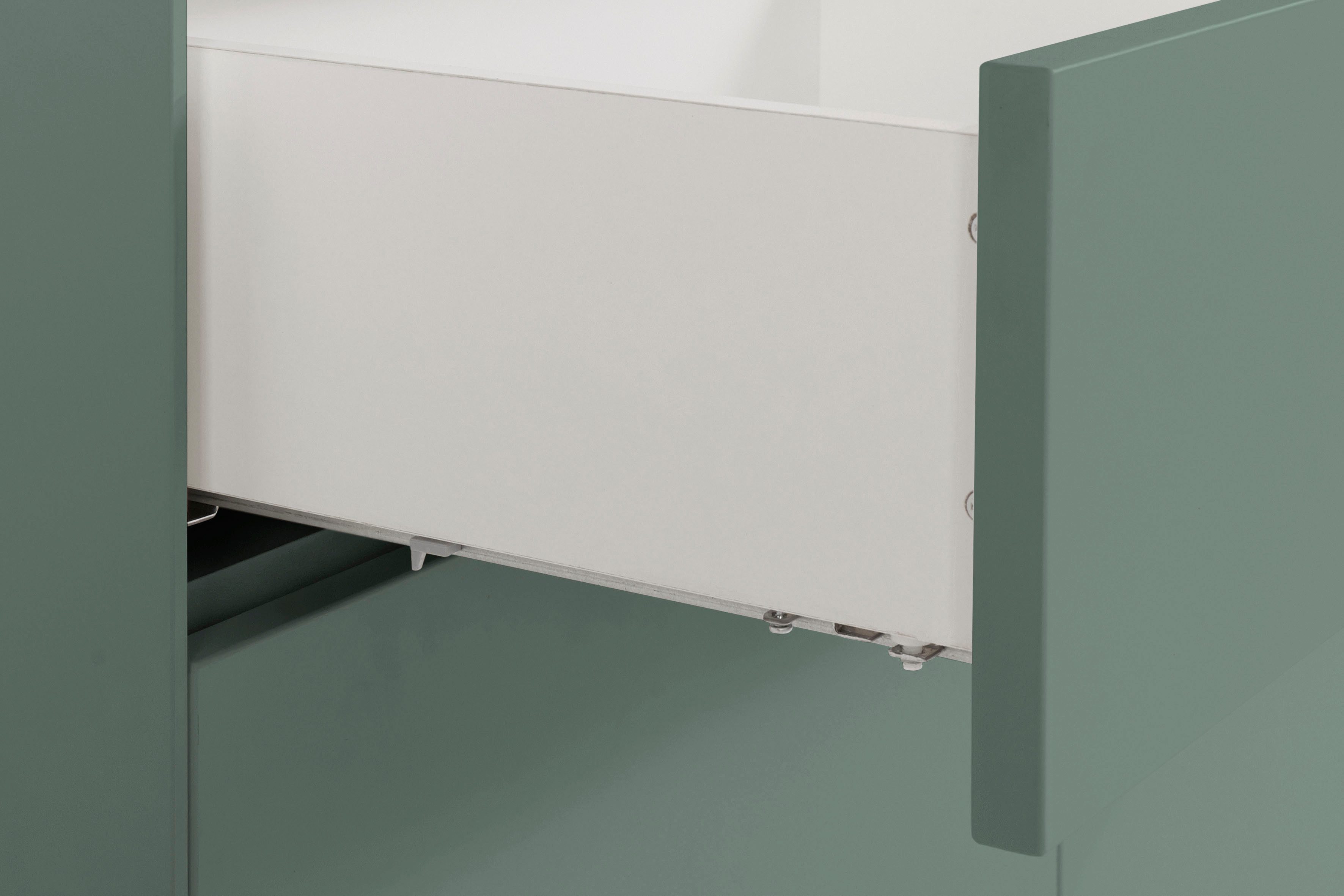 LeGer Home by Lena Gercke Highboard Essentials Hoogte: 144 cm, MDF gelakt, push-to-open functie