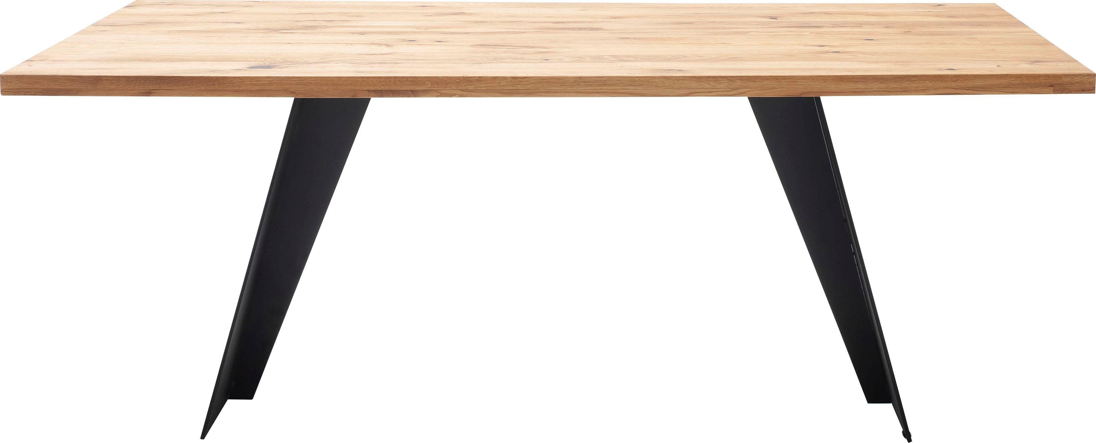 MCA furniture Eettafel Goa Massief houten tafel, eettafel van massief wildeiken FSC-gecertificeerd