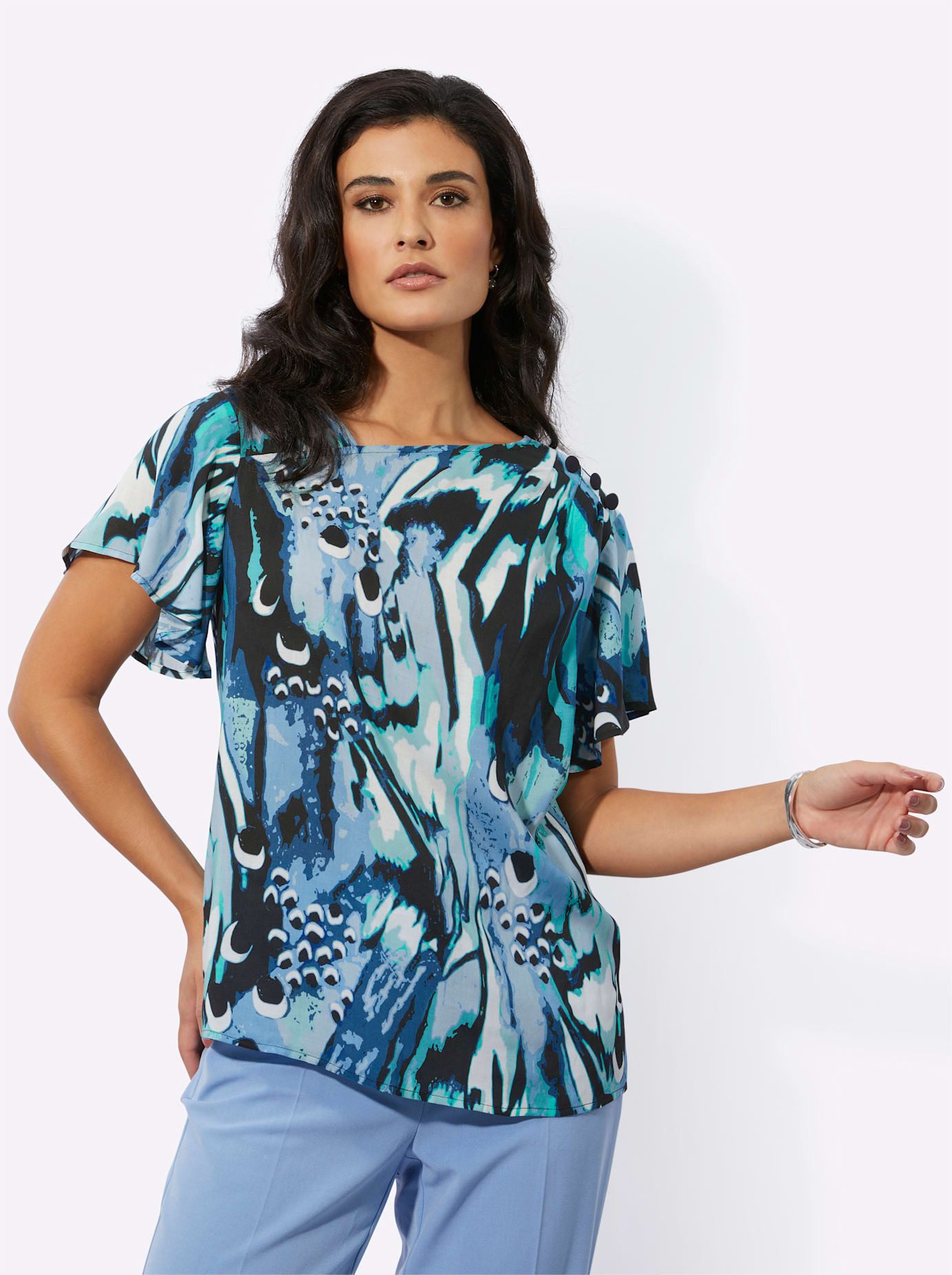 Creation L Gedessineerde blouse