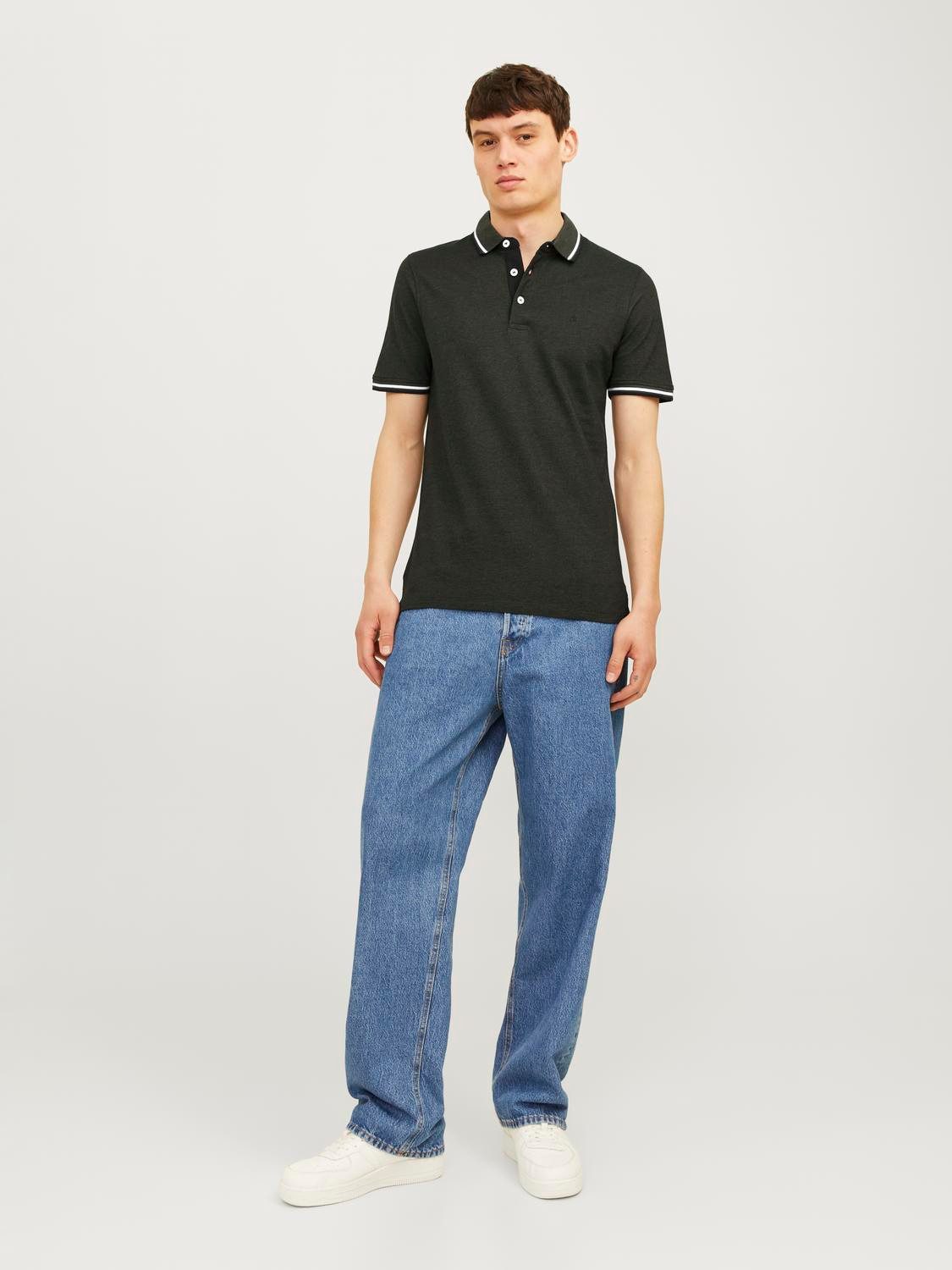 Jack & Jones Poloshirt JJEPAULOS POLO SS 2PK MP NOOS (2-delig, Set van 2)