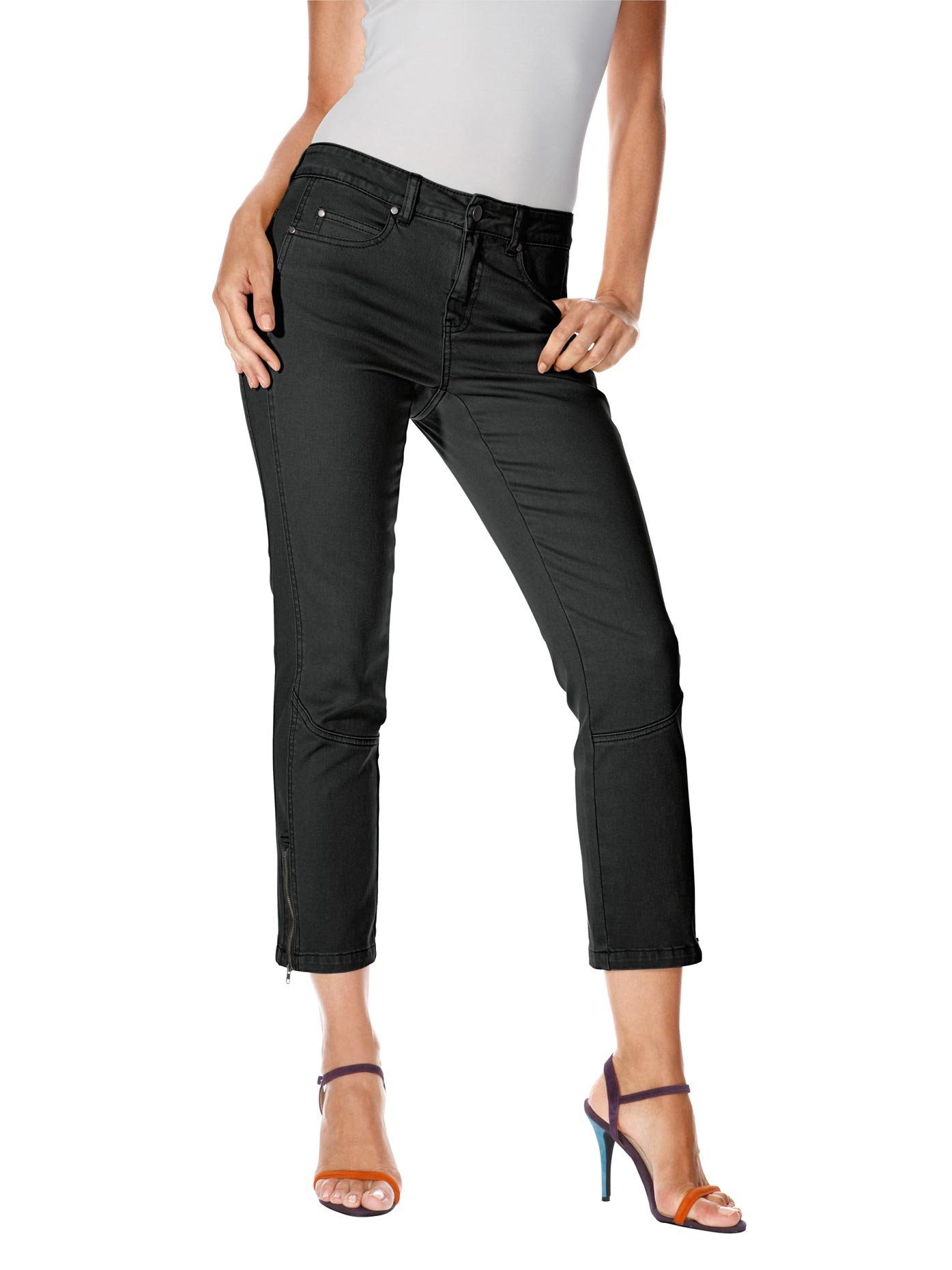 heine 3/4 broek dames 7/8-broeken maat 48 zwart