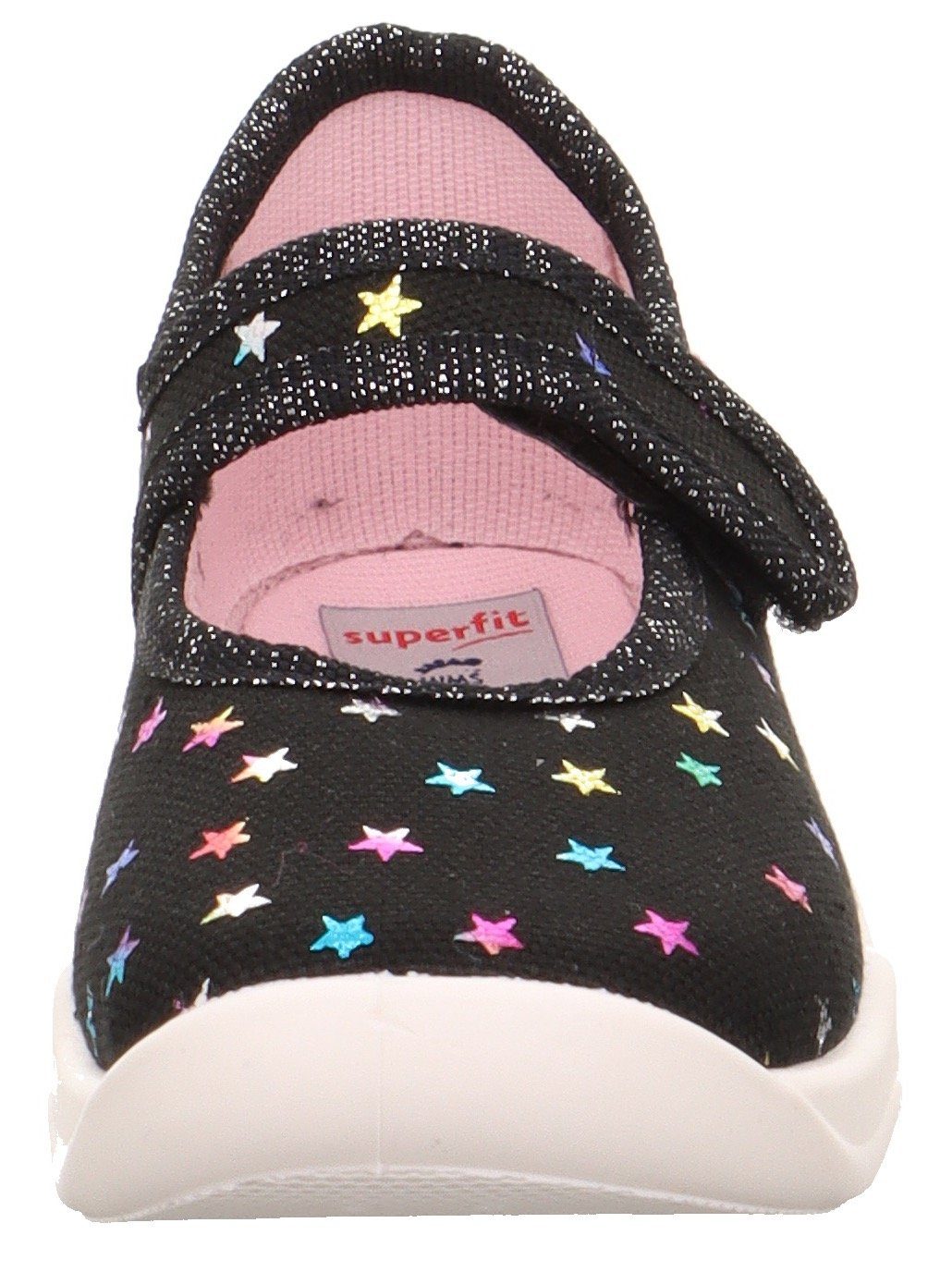 Superfit Pantoffels BUBBLE WMS: Middel Kinderschoen met klittenband, sterretjes, maat sjabloon om te downloaden