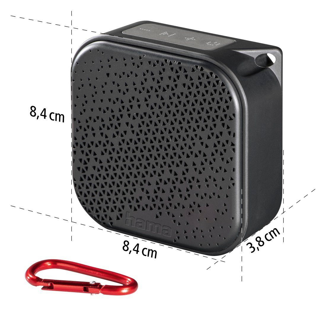 Hama Bluetooth luidspreker Mini Bluetooth luidspreker (waterdicht IP67, 3,5W, mobiel, karabijnhaak)