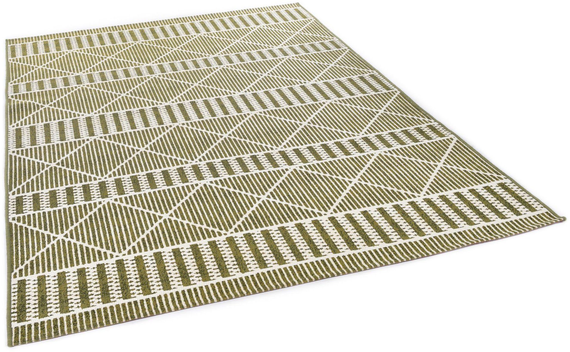 TOM TAILOR HOME Vloerkleed Funky Outdoor Geometric Platweefsel, modern ruitendesign, geschikt voor buiten, woonkamer moderne vloerkleden maat 60 cm x