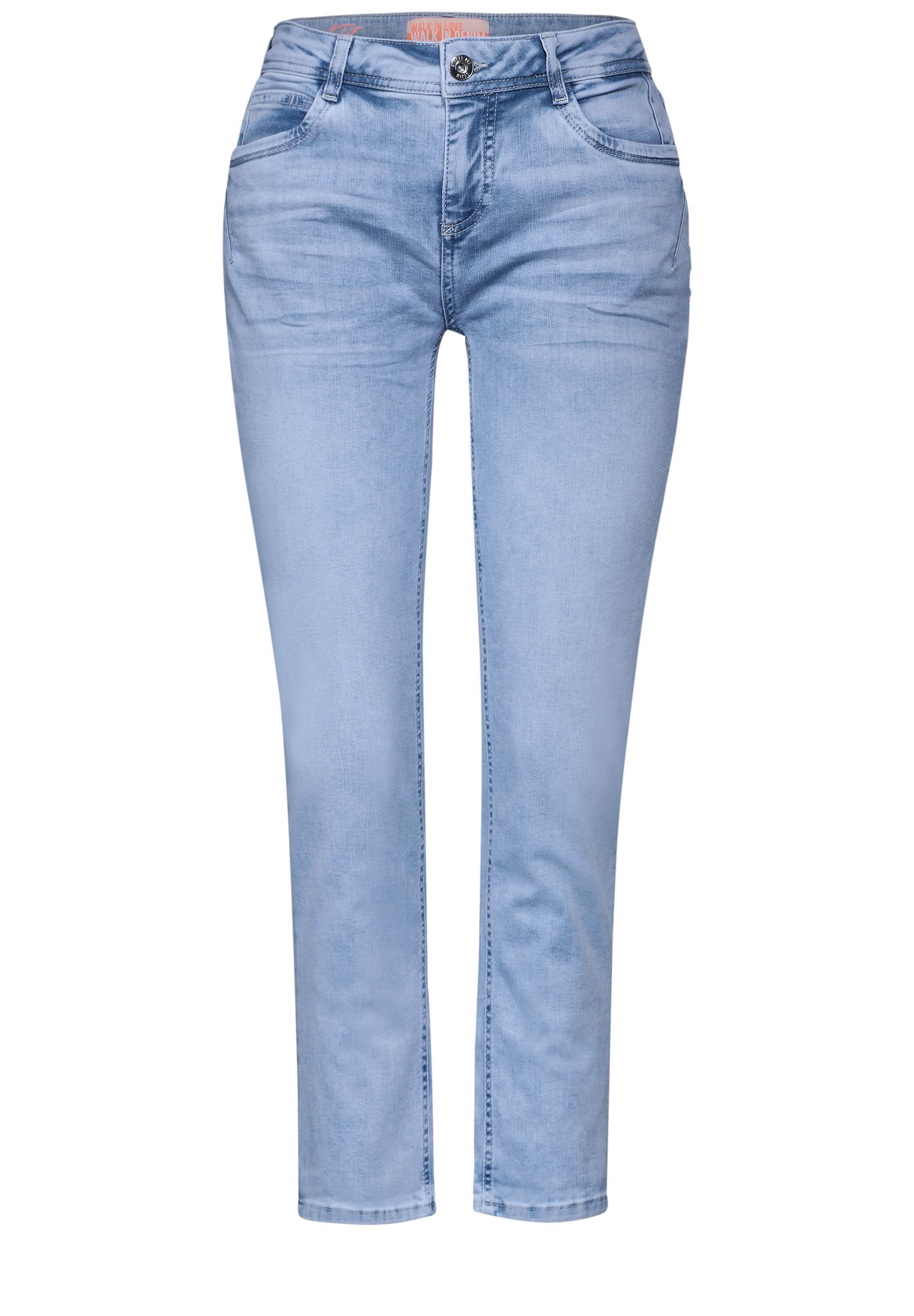 STREET ONE 7/8 jeans Style Jane in bleach-wassing