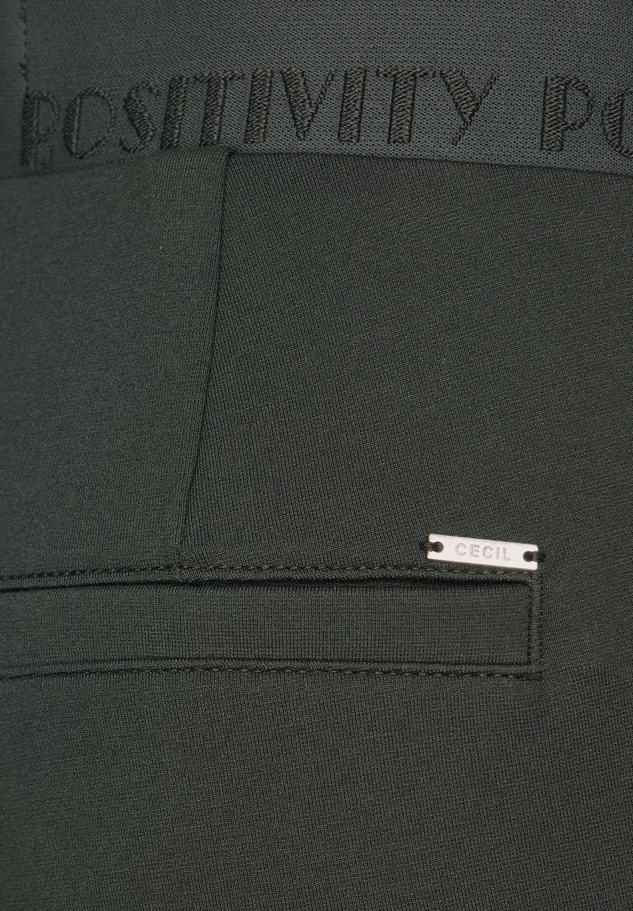 Cecil Sweatbroek Stijl Tracey Casual fit met ritszakken en koord