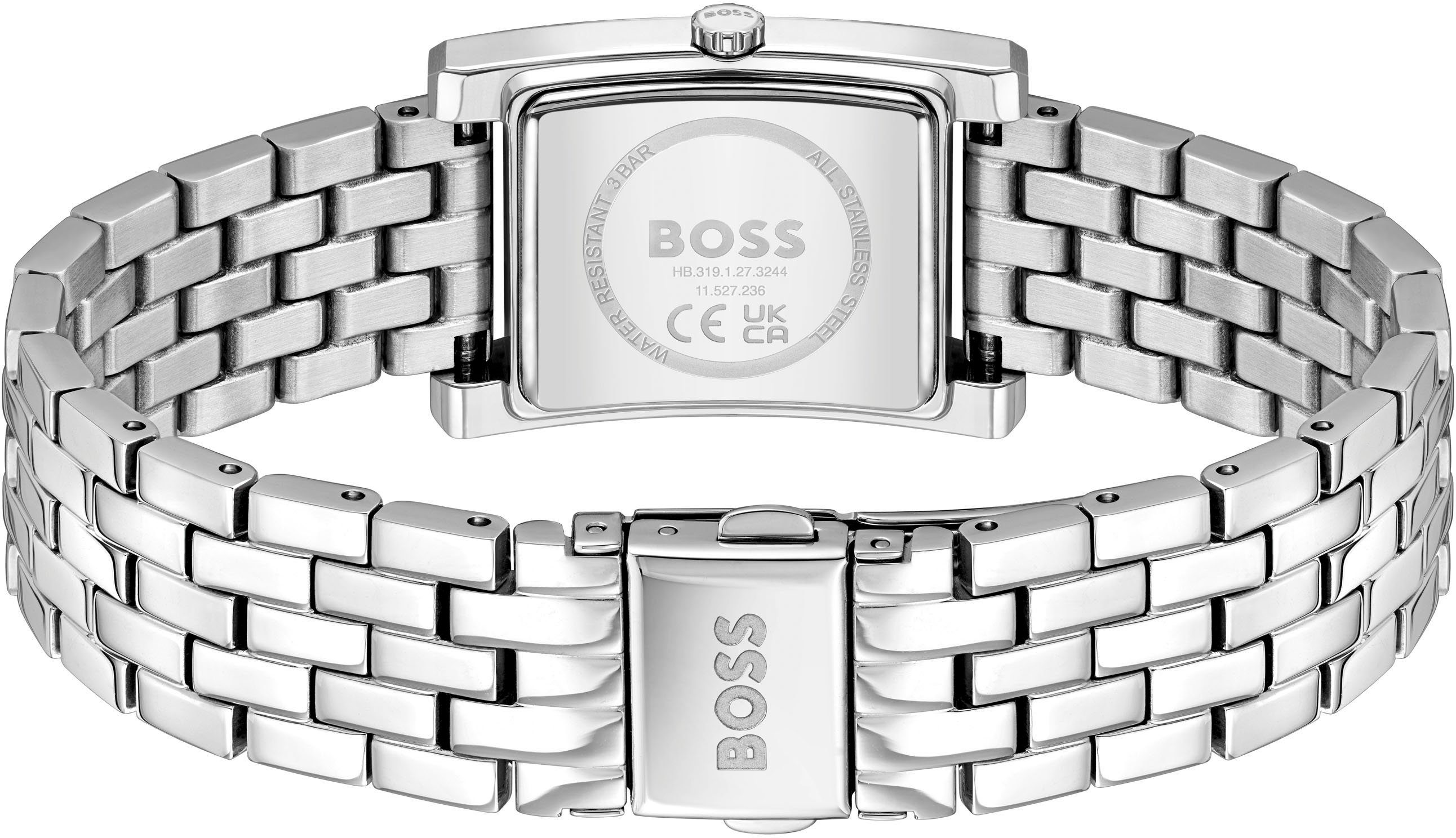 Boss Kwartshorloge Lucy Horloge, dameshorloge, stalen band, analoog