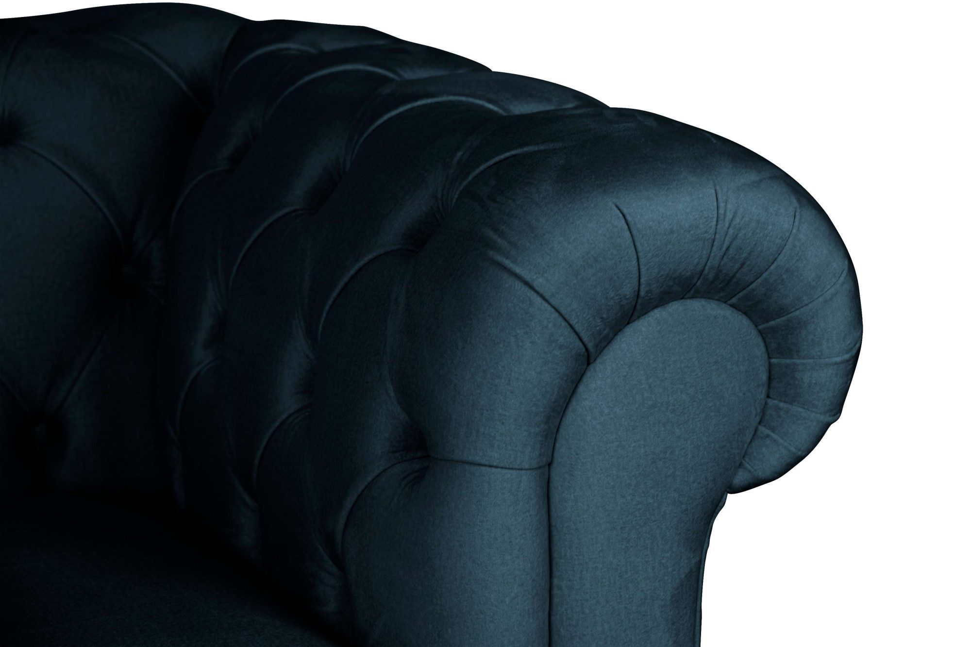 Home affaire 2-zitsbank CHARENTE, Chesterfield bank, golfvering, afmetingen: B/D/H: 147/89/74 cm