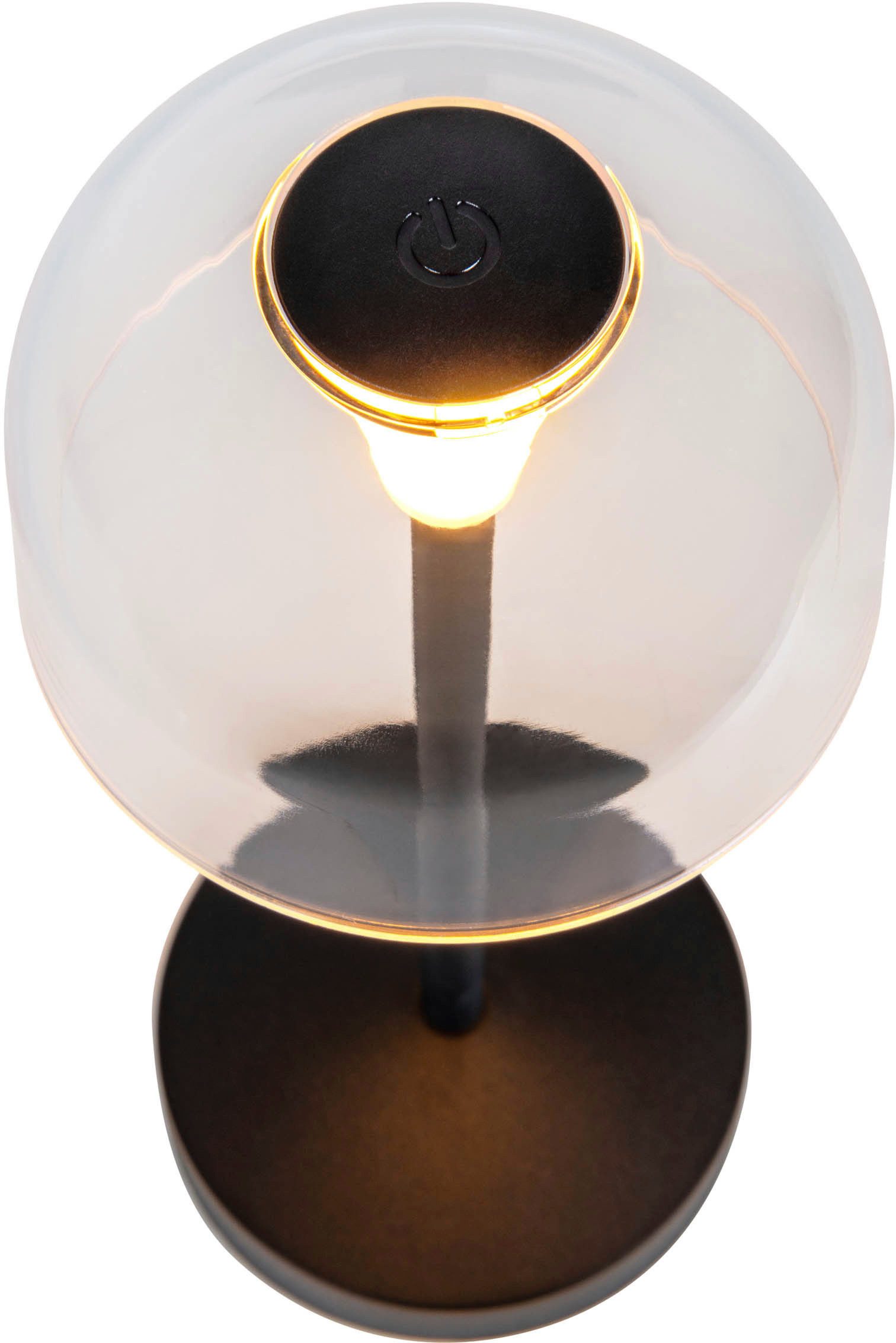 näve Led-tafellamp Gomba 18,5 cm 2-delig set, oplaadbaar, usb-kabel, geheugenfunctie, traploos dimbaar (2 stuks)