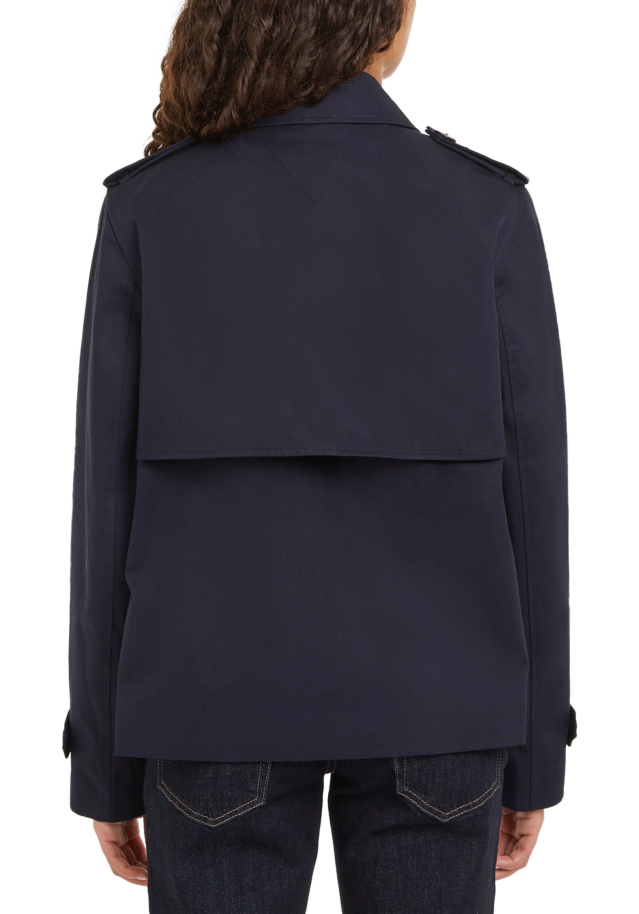 Tommy Hilfiger Kort jack COTTON SB SHORT TRENCH met typische trenchdetails