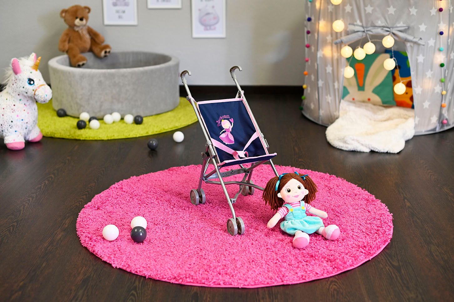 Knorrtoys® Poppenbuggy Sim - princess blue