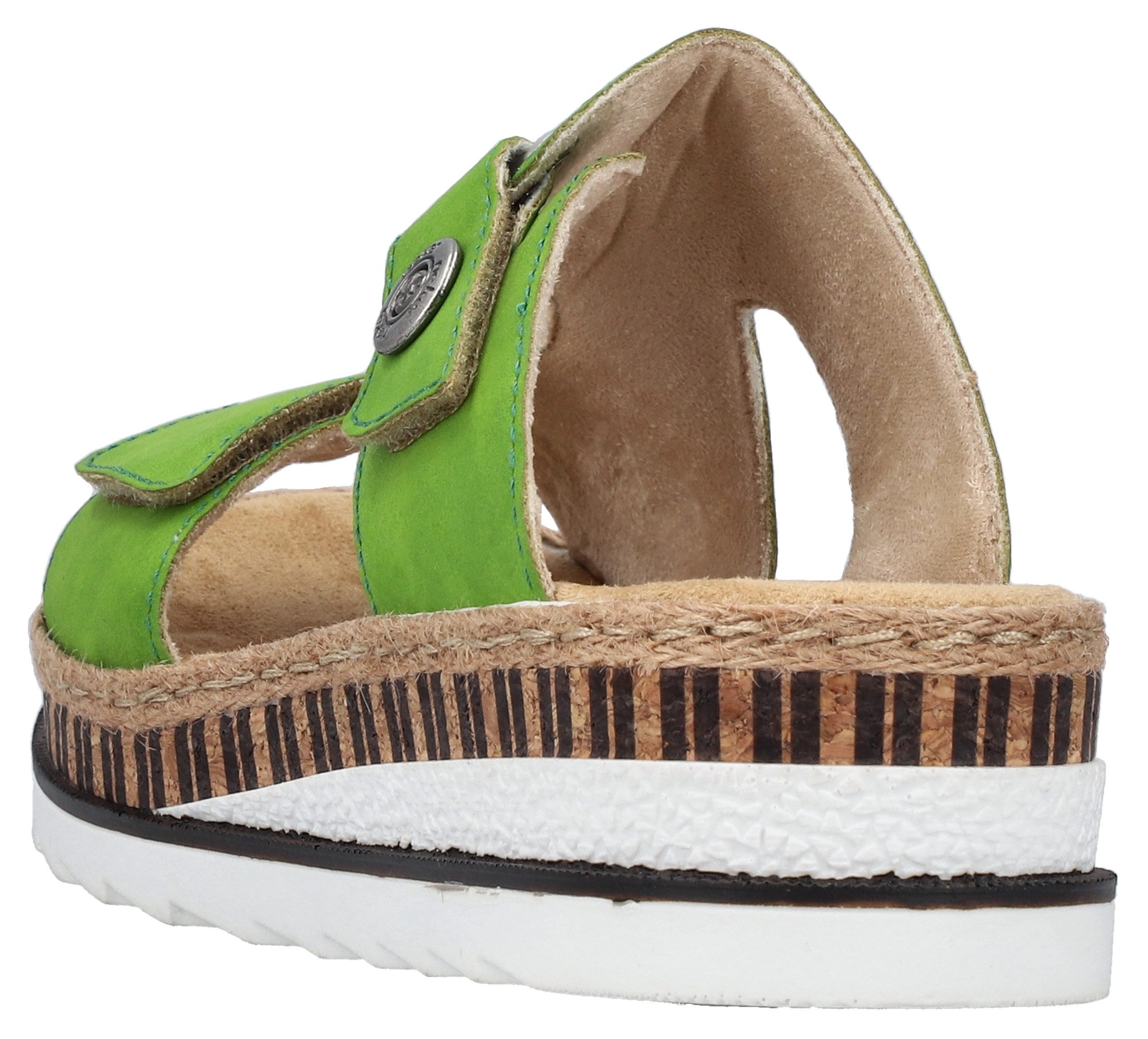 Rieker Slippers Zomerschoen, strandschoen, huisschoen met trendy sleehak