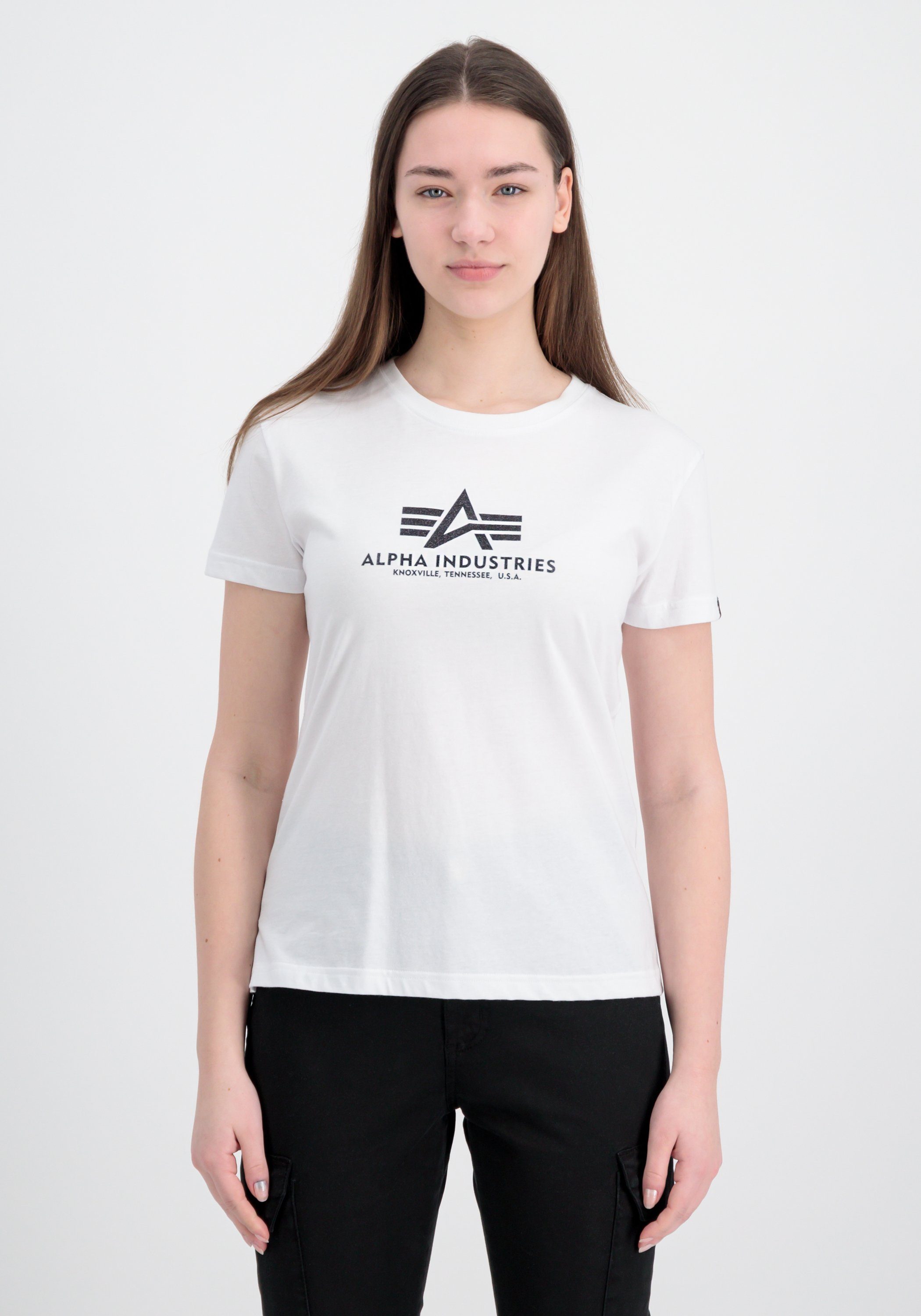 Alpha Industries T-shirt Alpha Industries Women - T-Shirts New Basic T-Shirt BL Glitter W