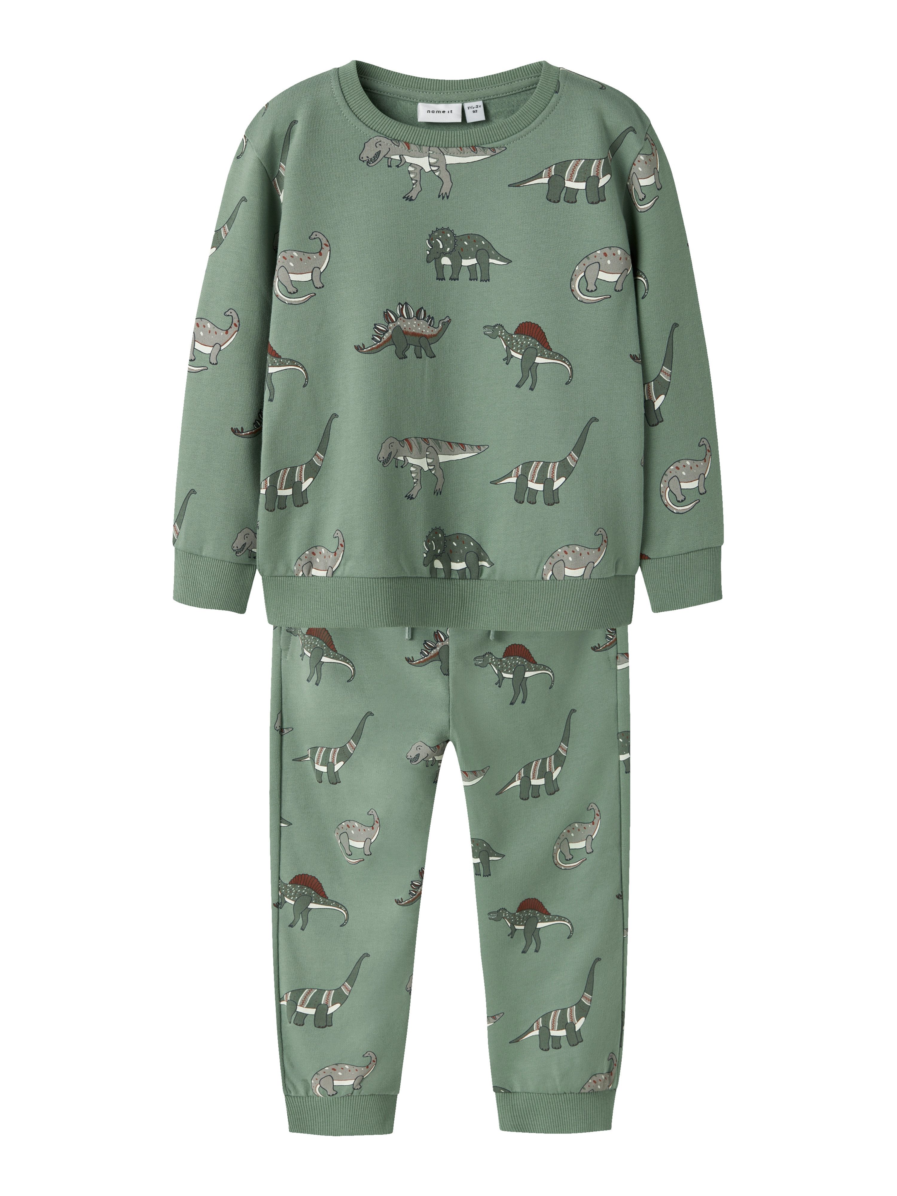 Name It Pyjamabroek NMMNENEAN LS SWE BRU PB SET (set, 2-delig)
