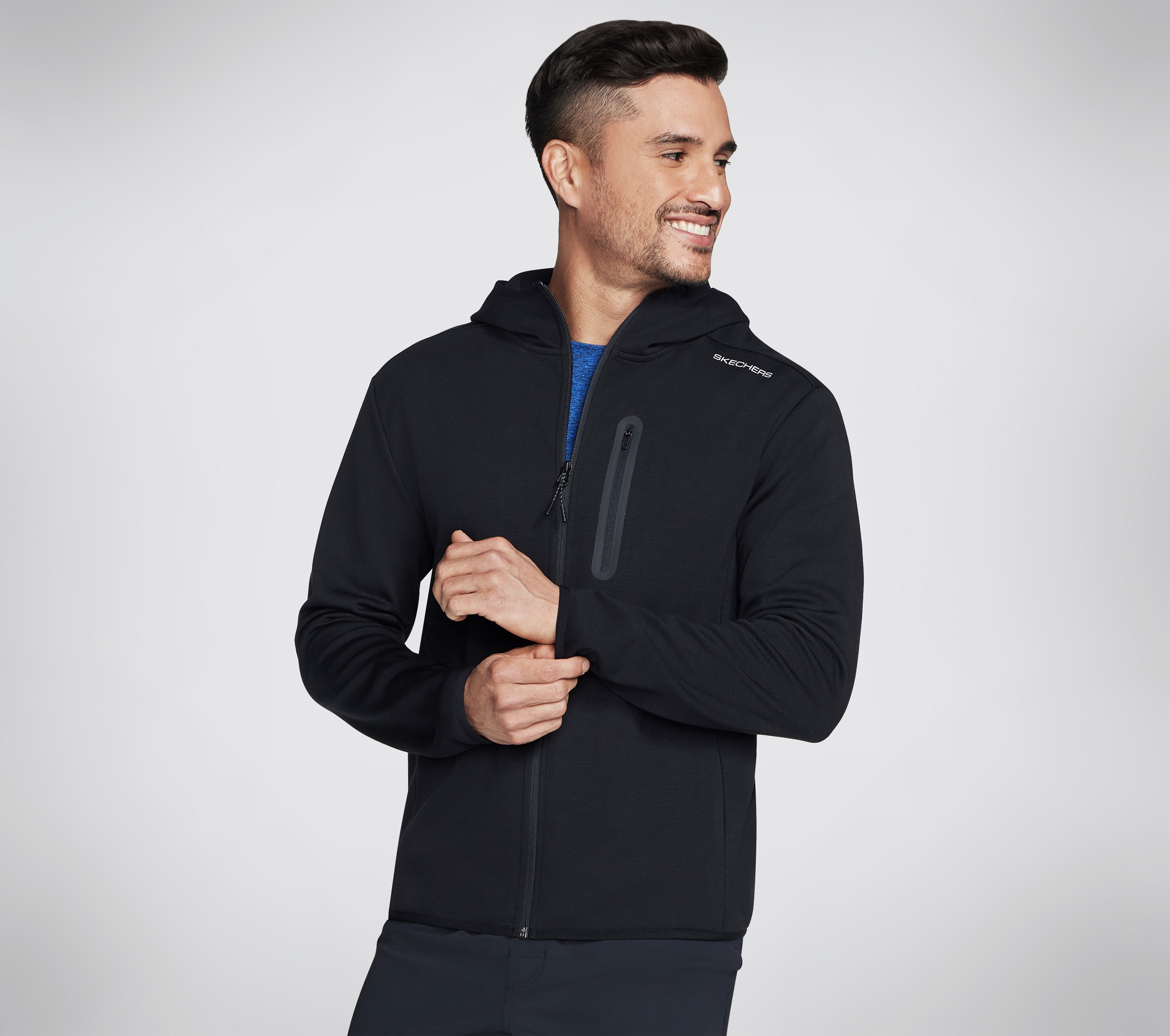 Skechers Capuchonsweatvest heren sweatvesten maat XXXL zwart