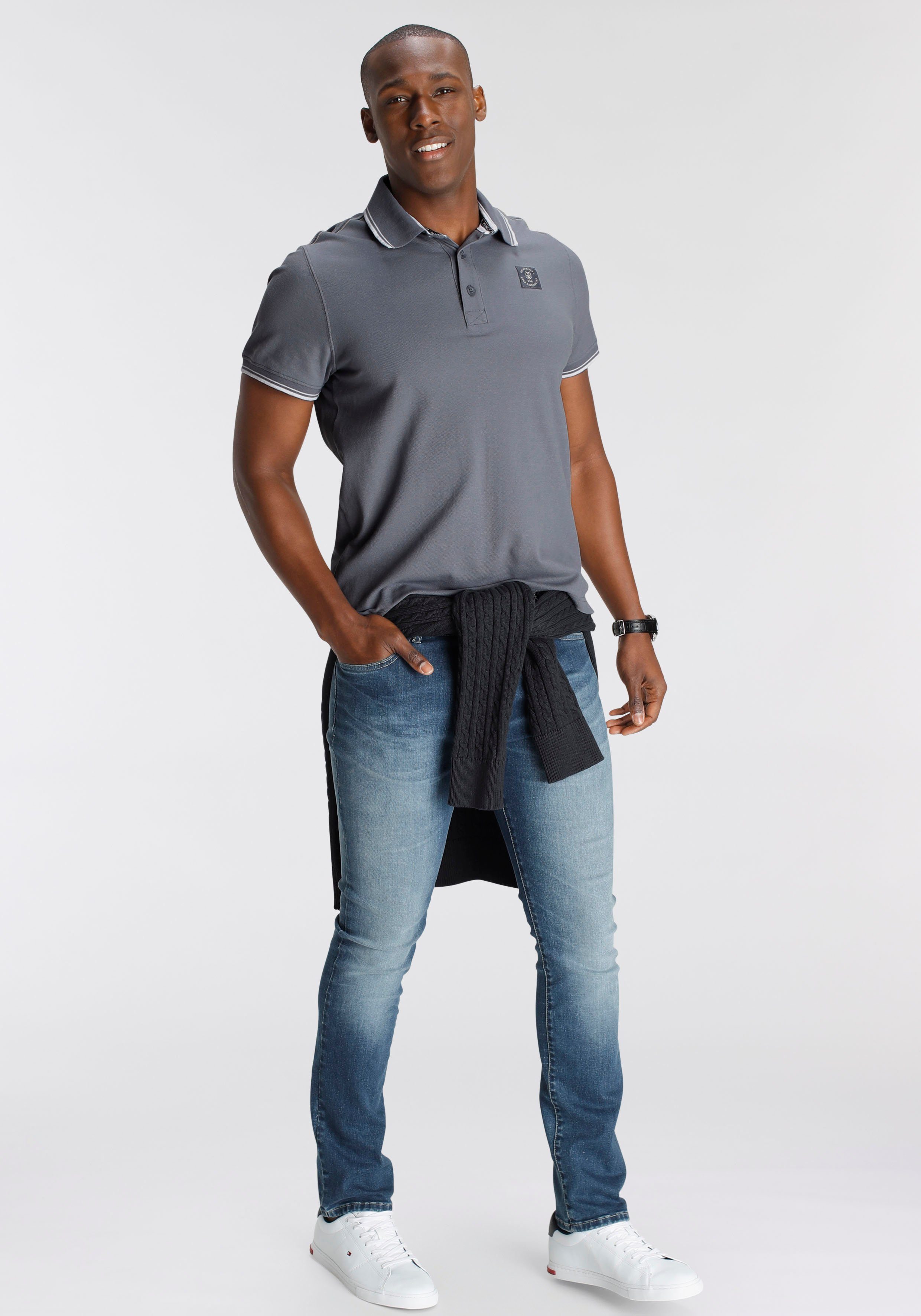 DELMAO Poloshirt Korte mouwen, losse pasvorm, polokraag, voor tennis of golf