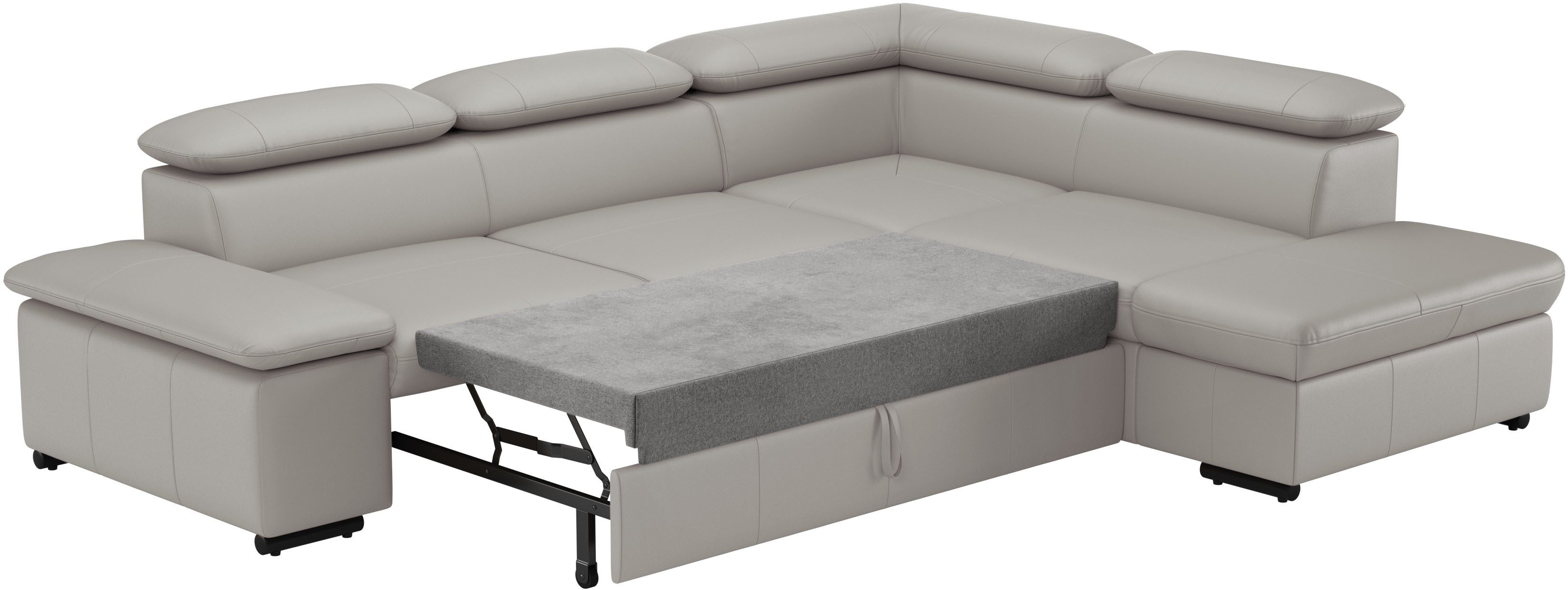sit&more Hoekbank Alcudia L-vorm met armverstelling, optionele hoofdeindverstelling en bedfunctie