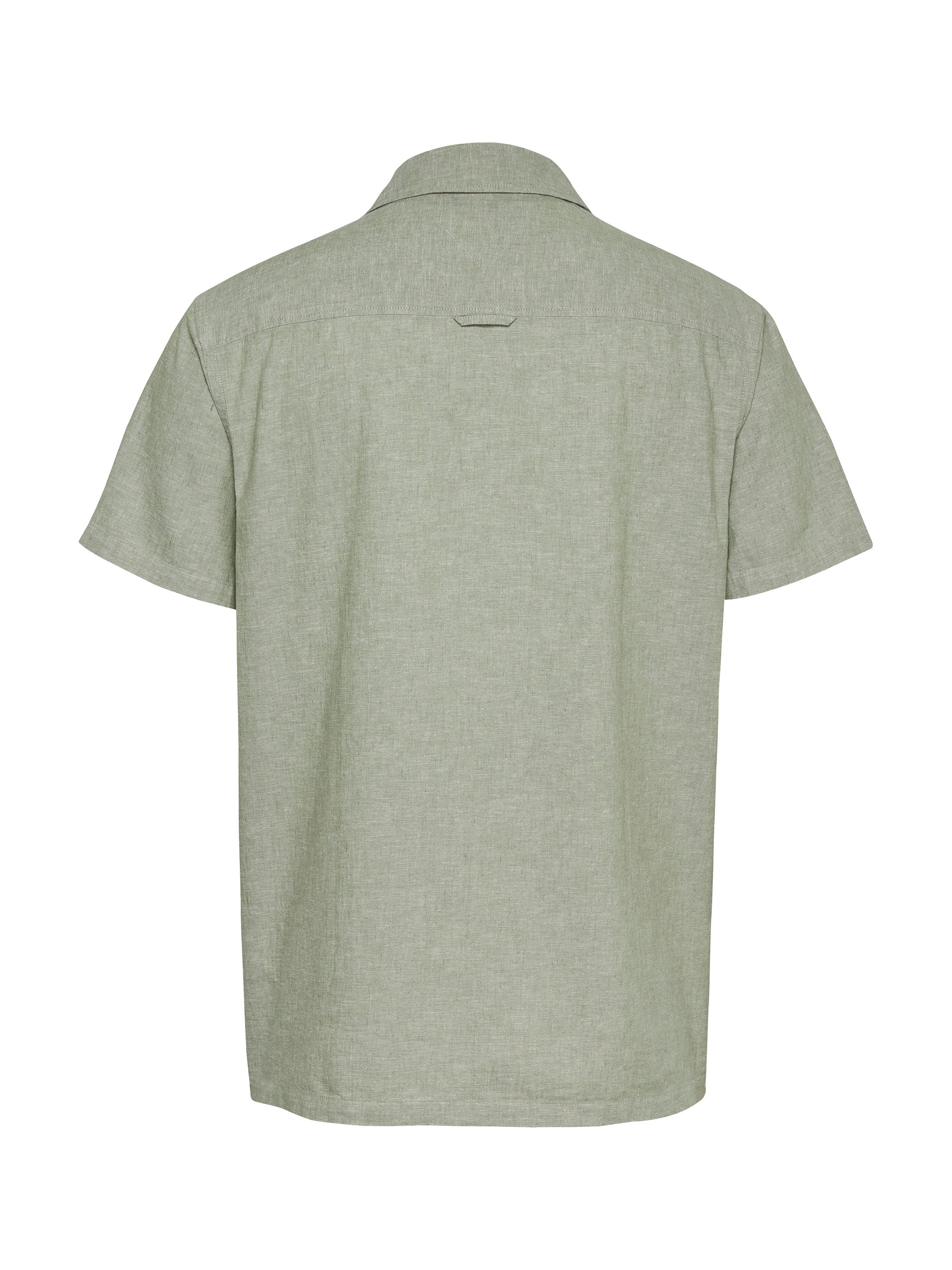 Tommy Jeans Plus Overhemd met korte mouwen TJM LINEN BLEND CAMP SS EXT