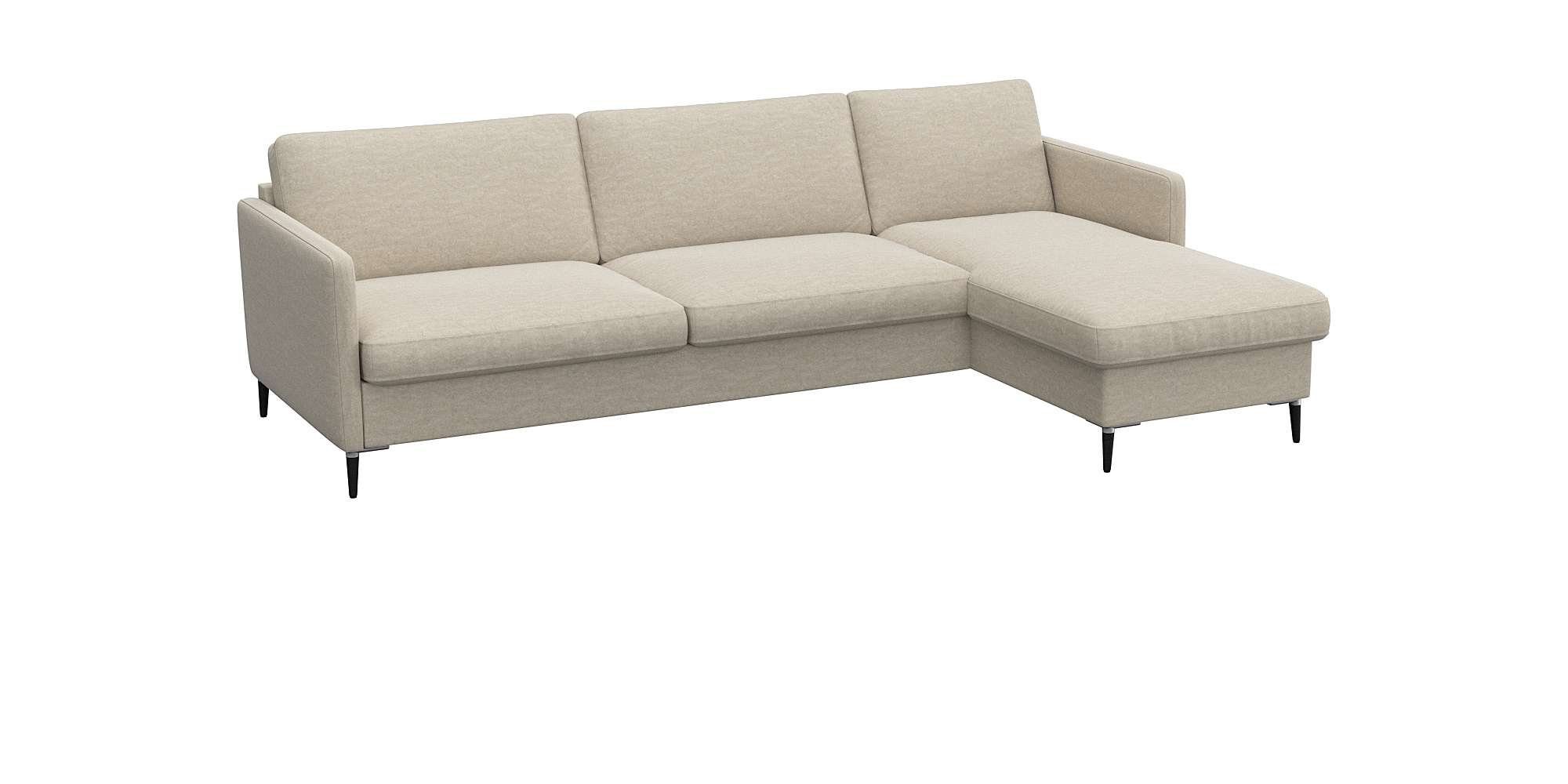 FLEXLUX Hoekbank Fiore, super zitcomfort door koudschuim in de zitting, L-vorm