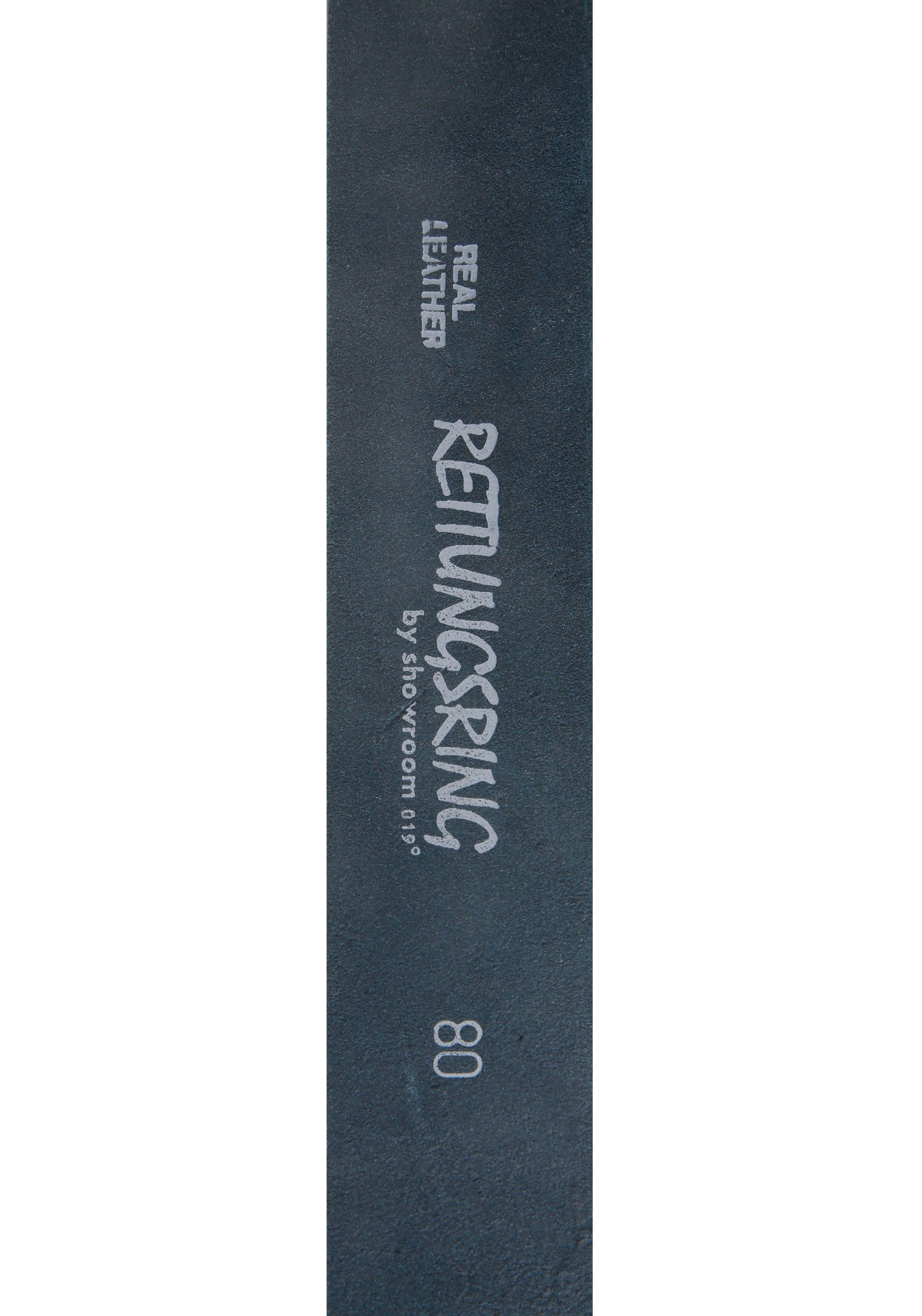 RETTUNGSRING by showroom 019° Leren riem met verwisselbare sluiting "olifant"