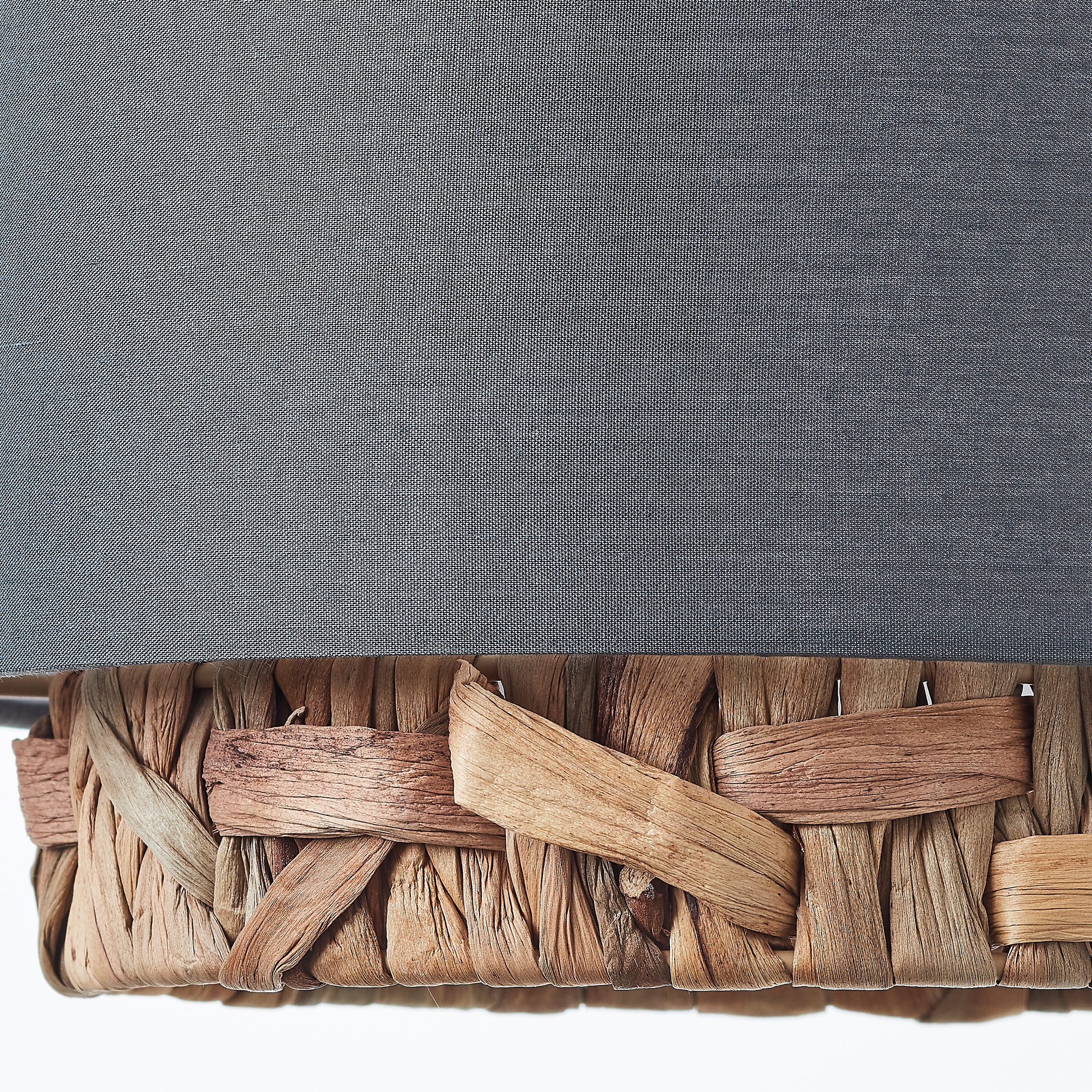 Brilliant Leuchten Hanglamp Waterlilly Hoogte 120 cm, E27, inkortbaar, textiel/waterhyacint