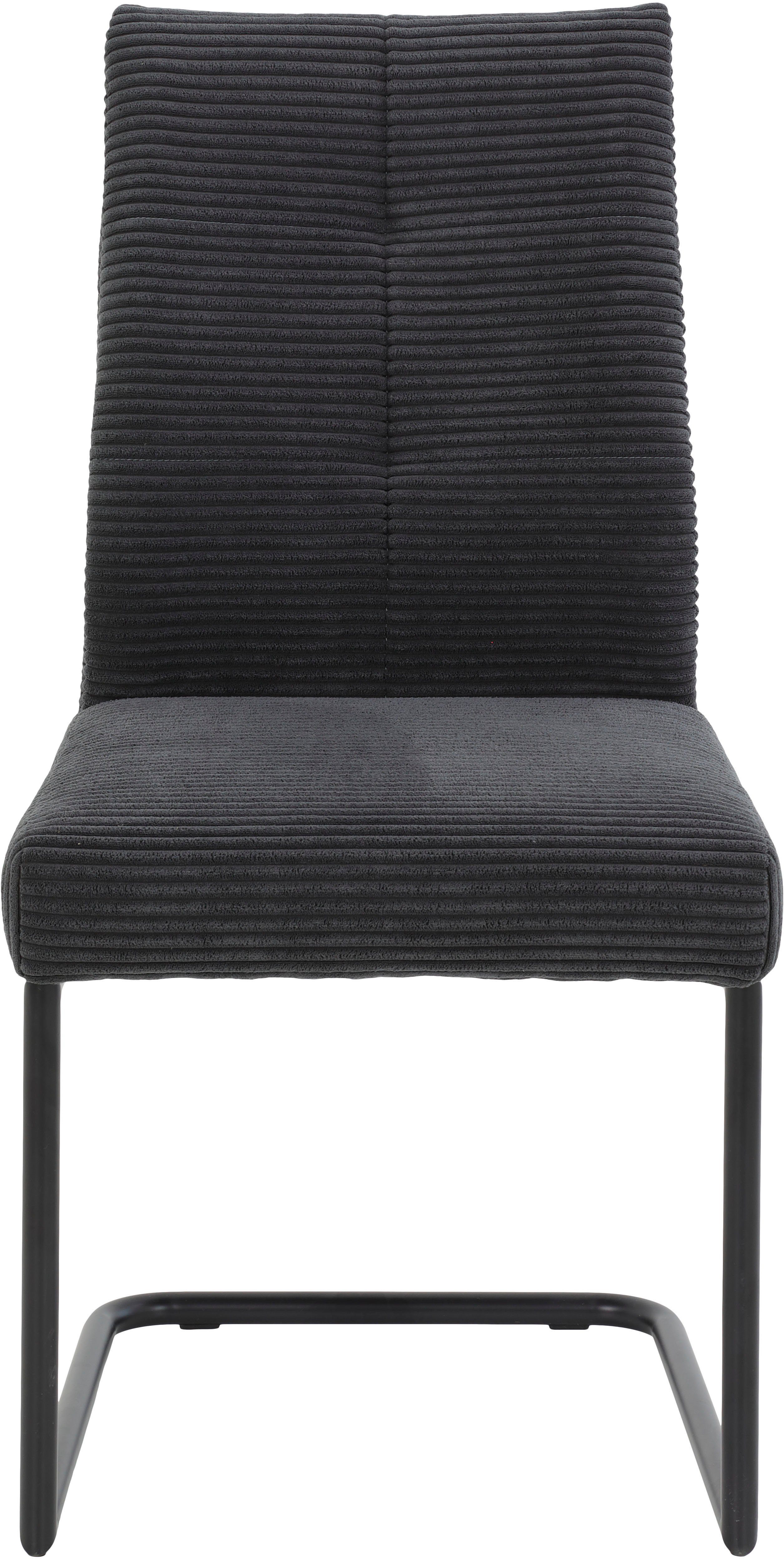 HELA Eetkamerstoel DAGMAR Stoel met comfortabele bekleding met binnenvering, ribfluwelen bekleding