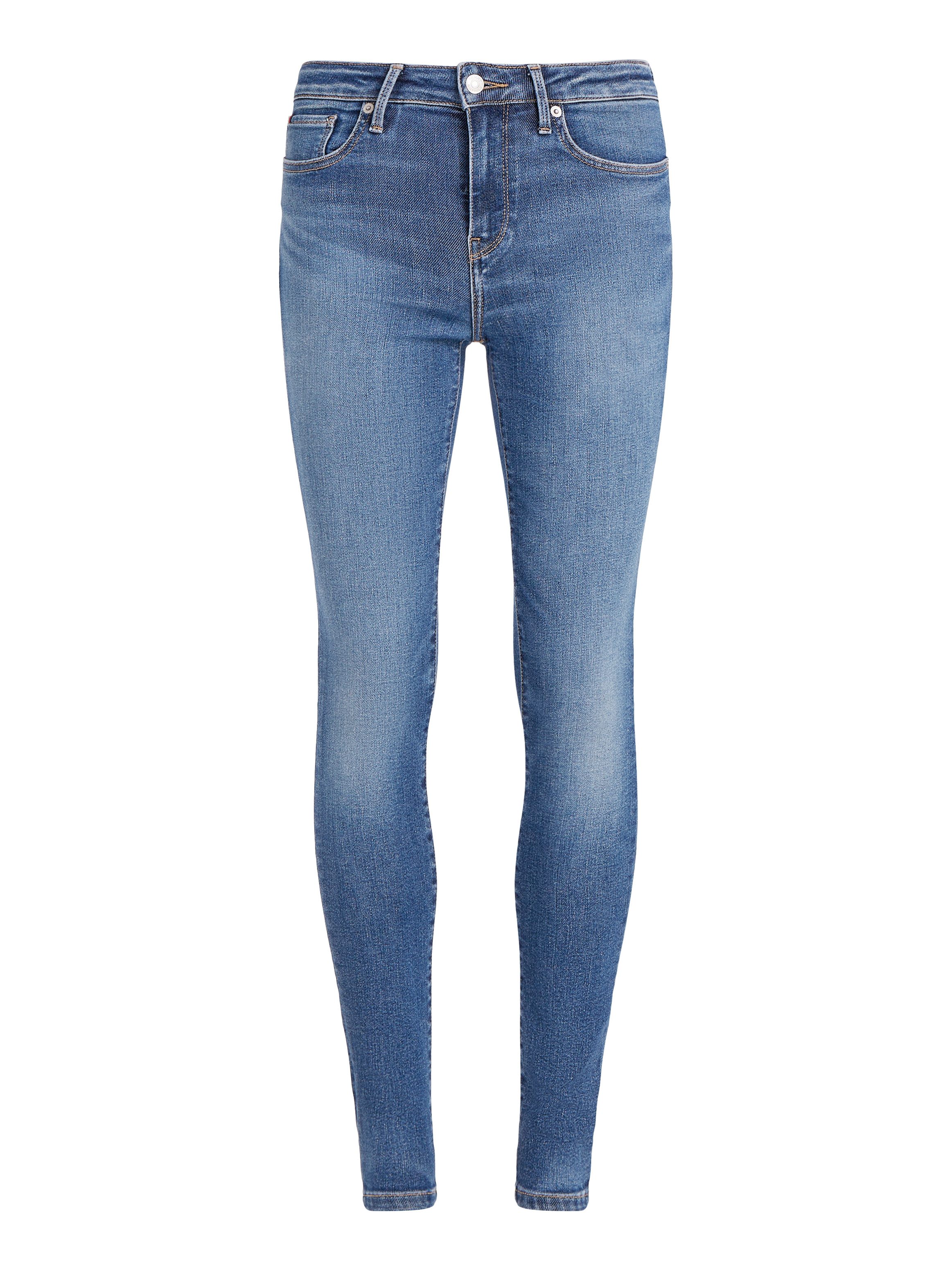 Tommy Hilfiger Curve Skinny fit jeans CRV HARLEM U SKINNY HW Grote maten in stoned washed look