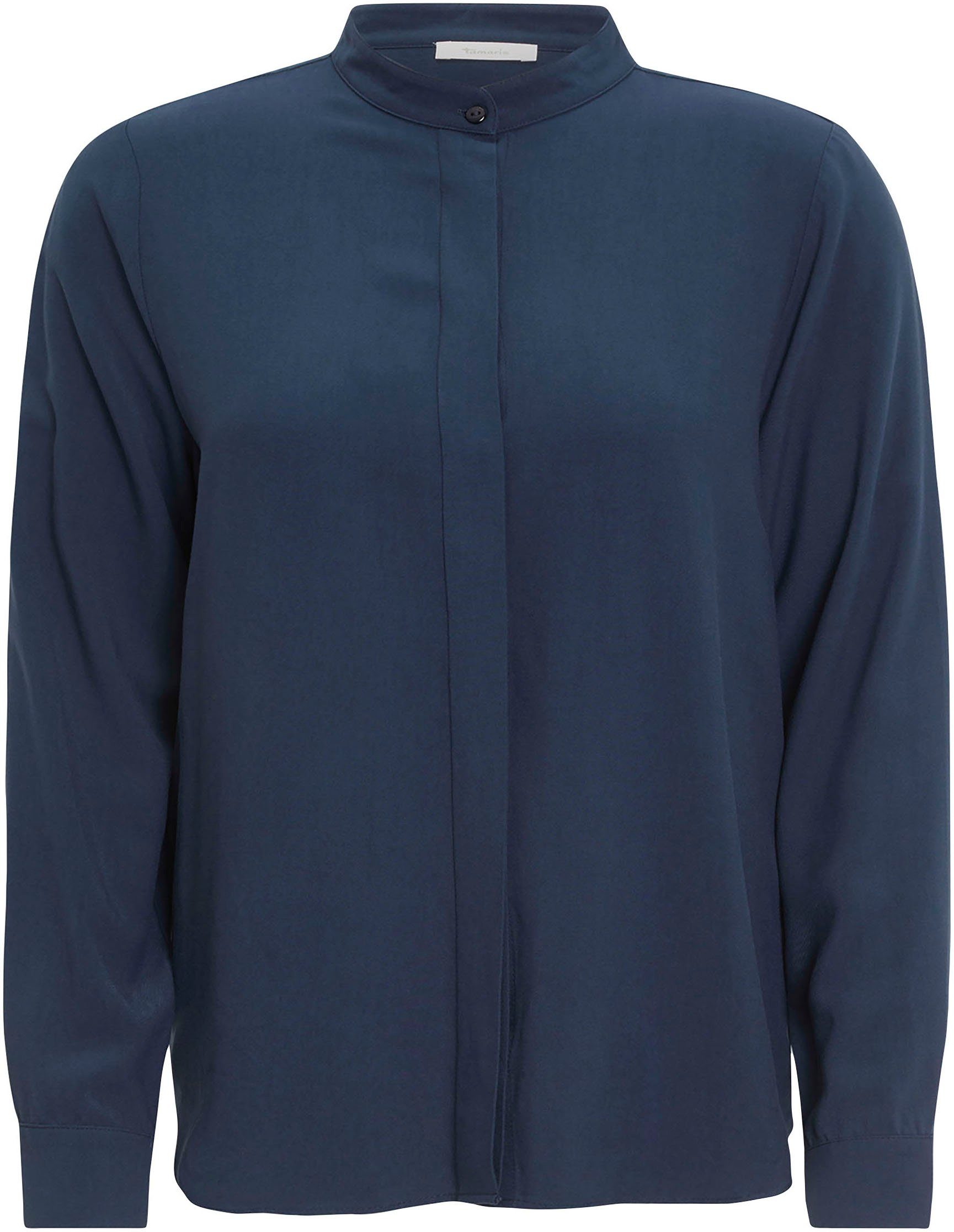 Tamaris Blouse met lange mouwen met lichte, staande kraag