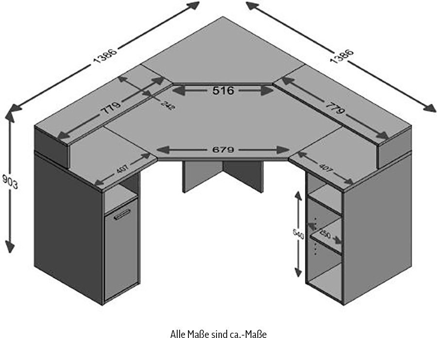 FMD Gamingtafel Zocker 2