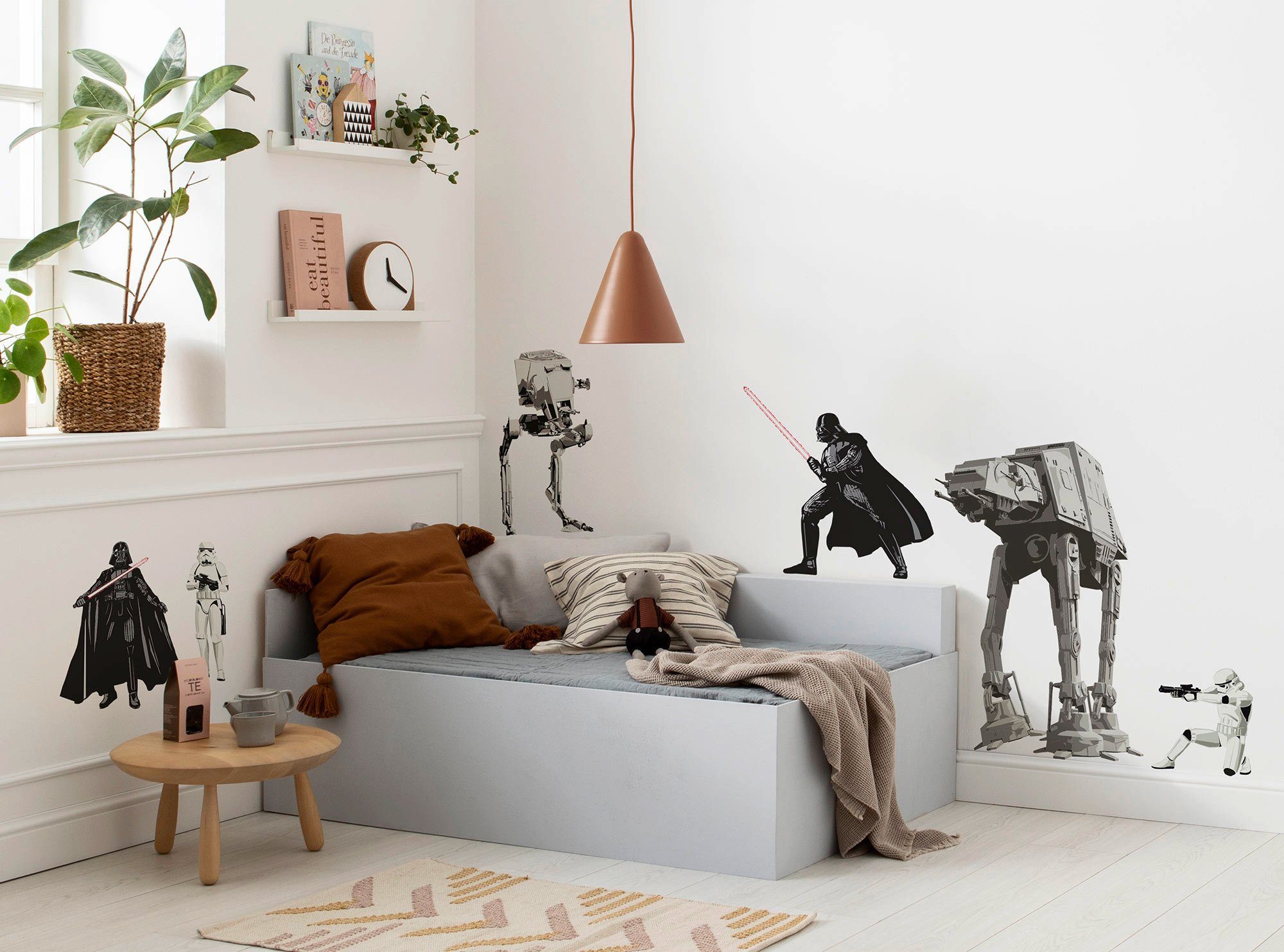 Komar Wandfolie Star Wars Doomed - afm. 100 x 70 cm zelfklevend, wandstickers, kinderkamer (6-delig)