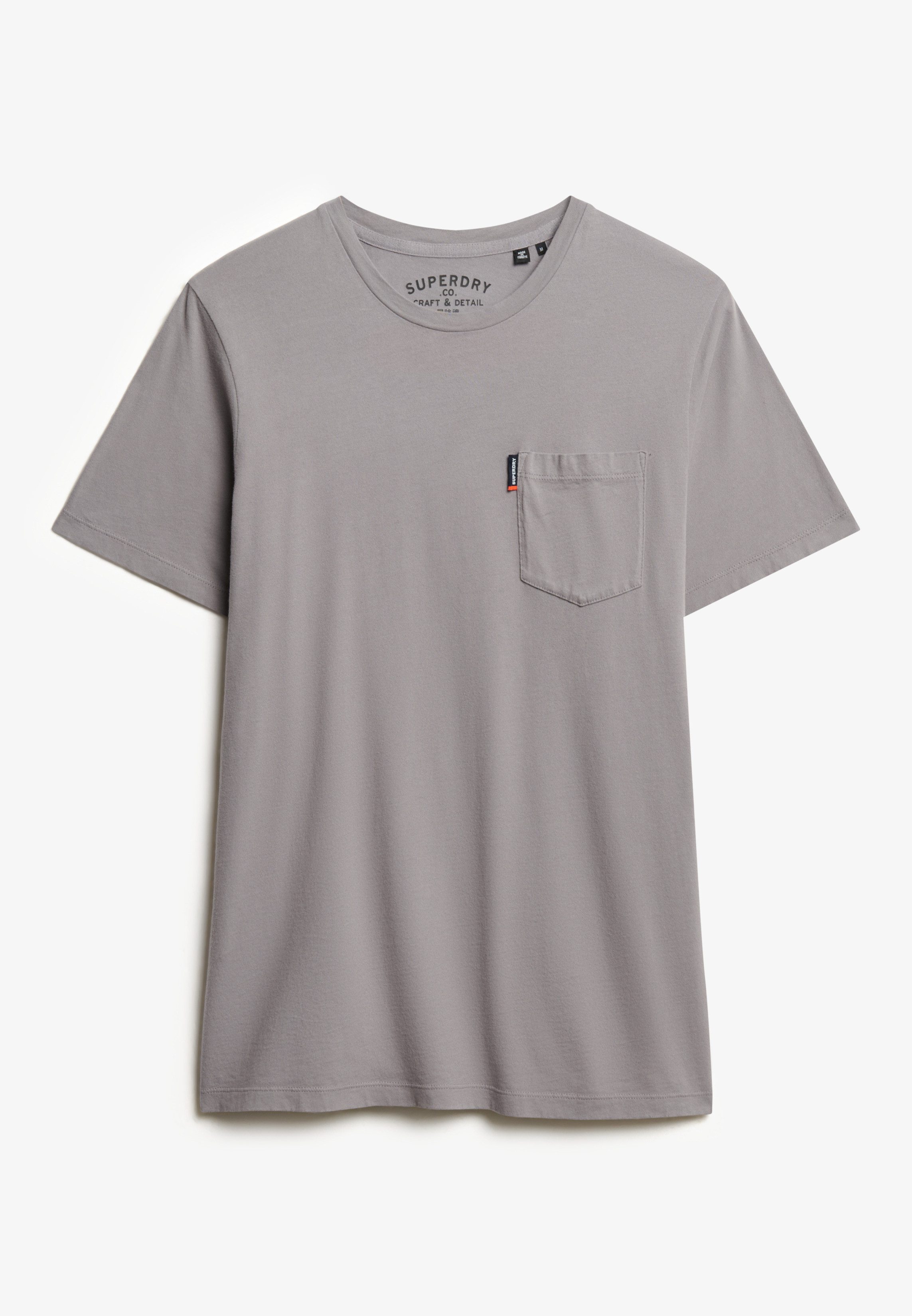 Superdry Shirt met ronde hals CLASSIC ESSENTIAL POCKET TEE