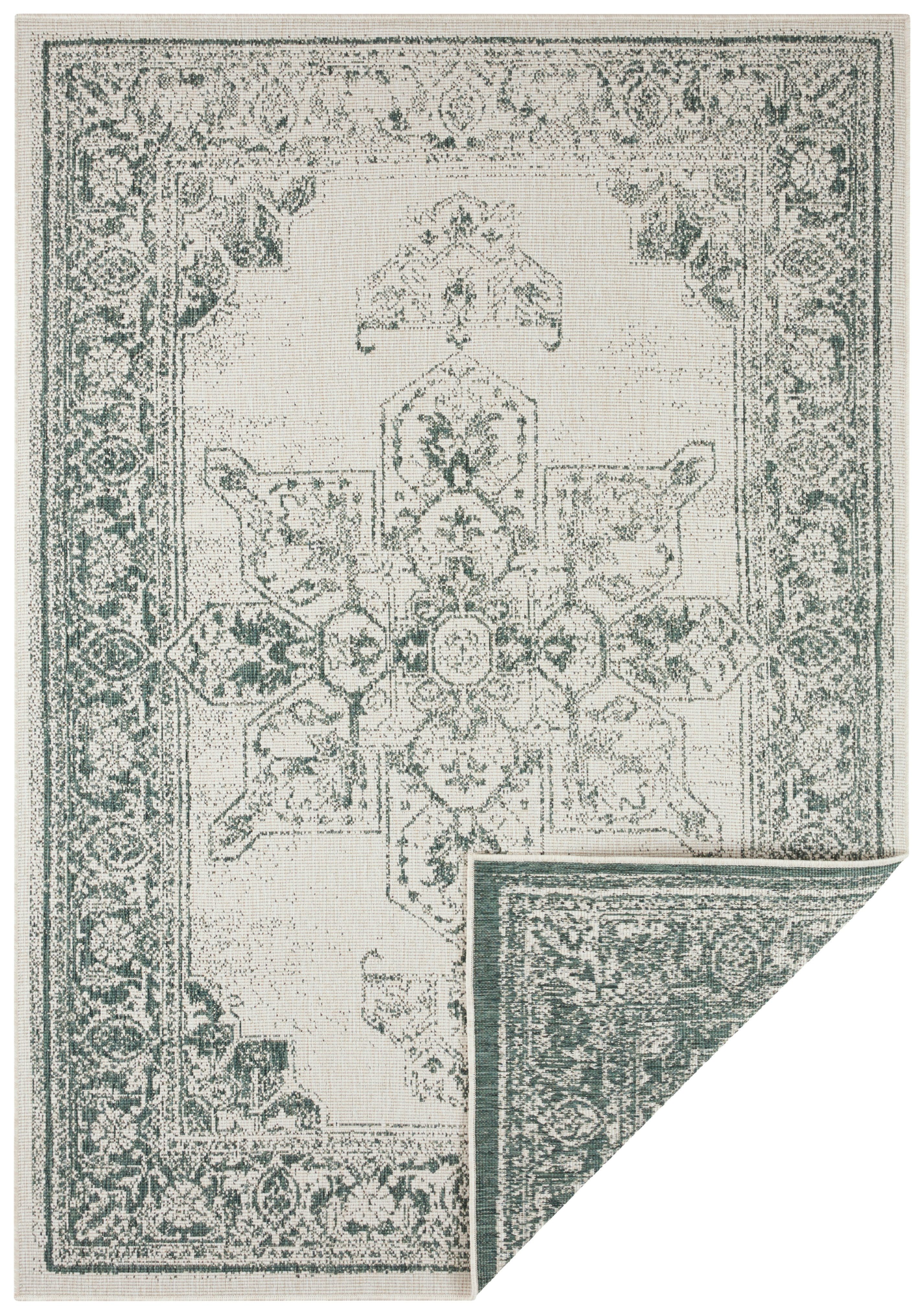 NORTHRUGS Vloerkleed Borbon tweezijdig te gebruiken kleed Geschikt voor binnen en buiten, weerbestendig, balkon, tuin, woonkamer, waterbestendig