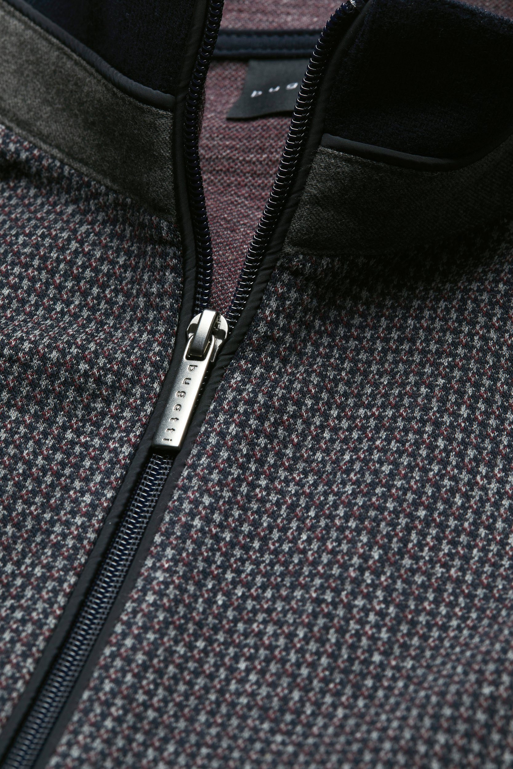 Bugatti Sweatvest met opstaande kraag