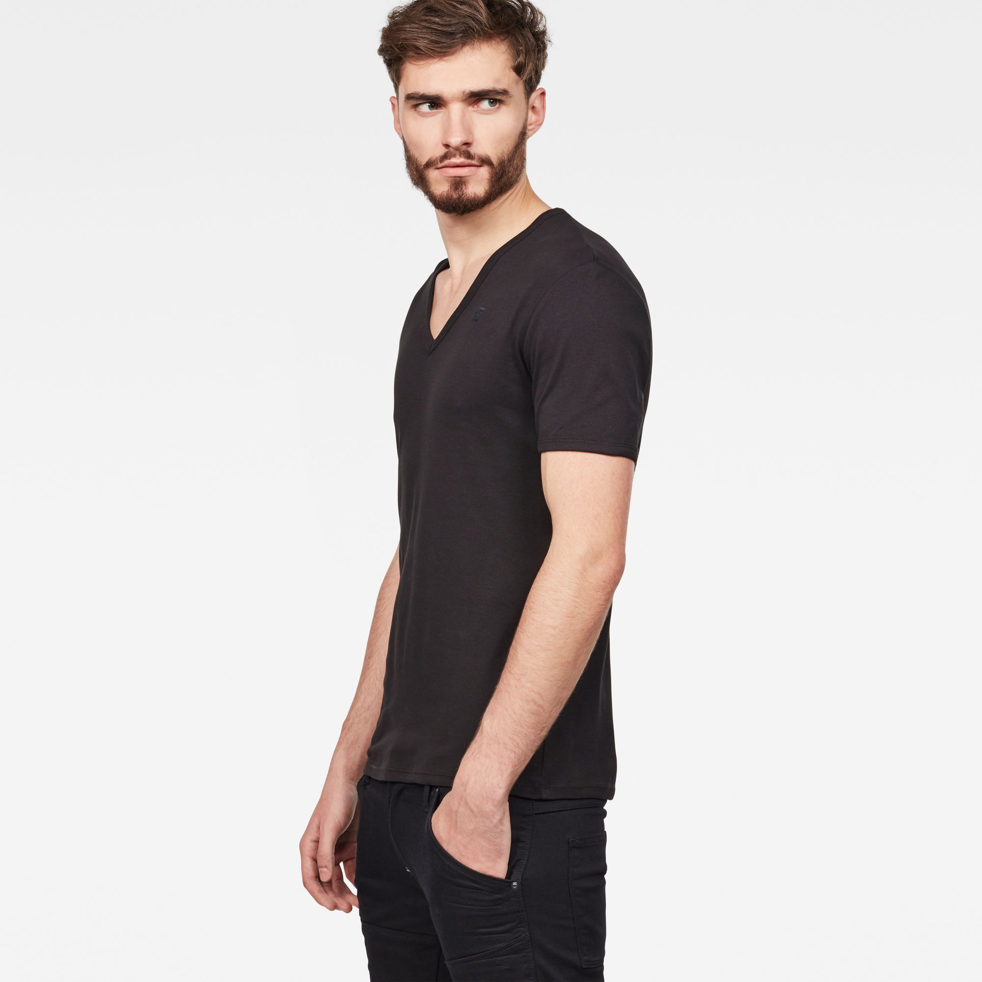 G-Star RAW T-shirt Base V 2-Pack (set, 2-delig)