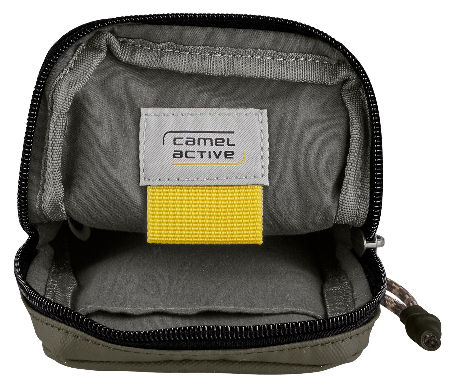 camel active Gsm-tasje Explore waterafstotend gerecycled nylon en reflecterende ritsen