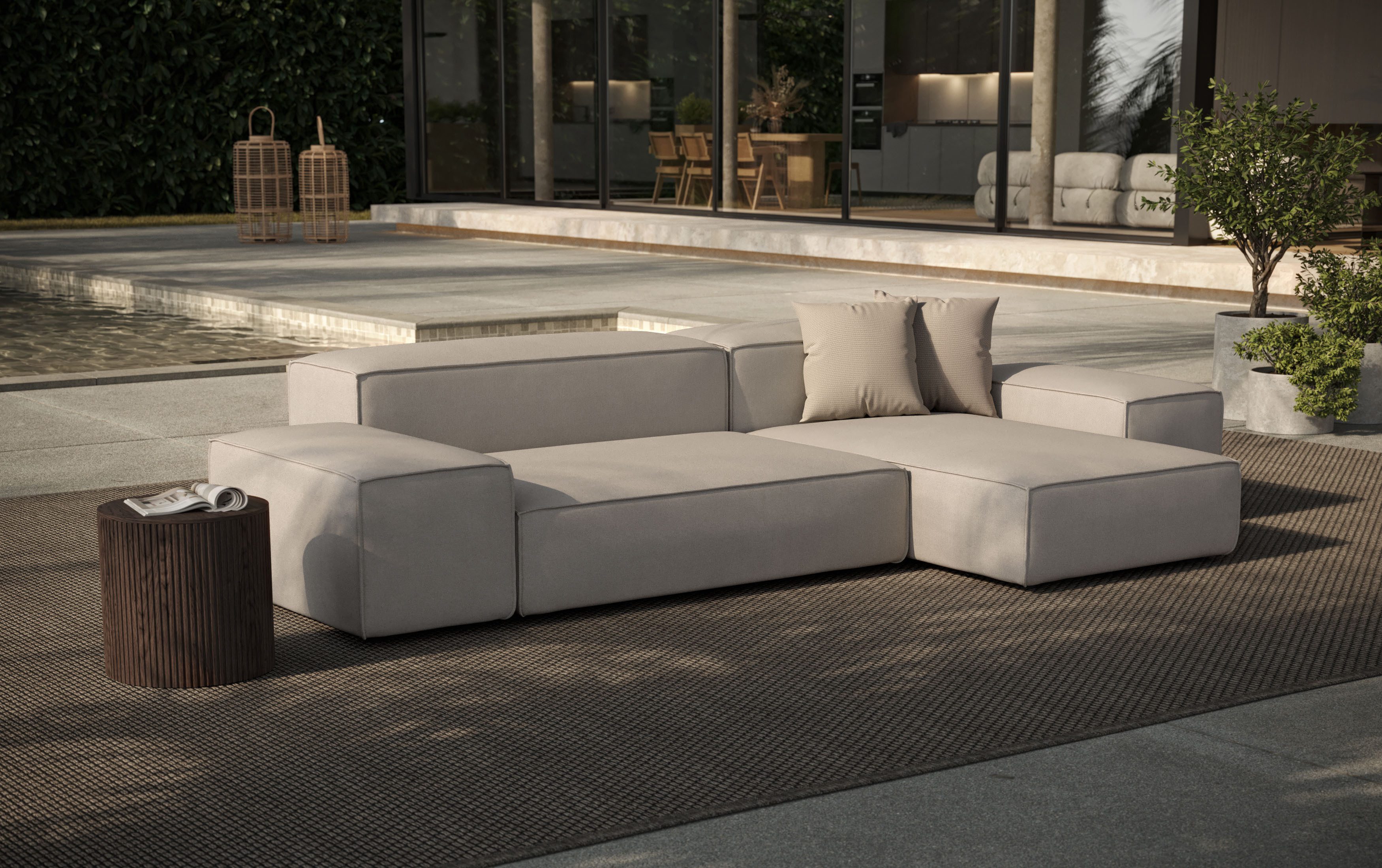 designwerk Hoekbank Puzzle, Designsofa für Indoor und Outdoor, bequem, modular