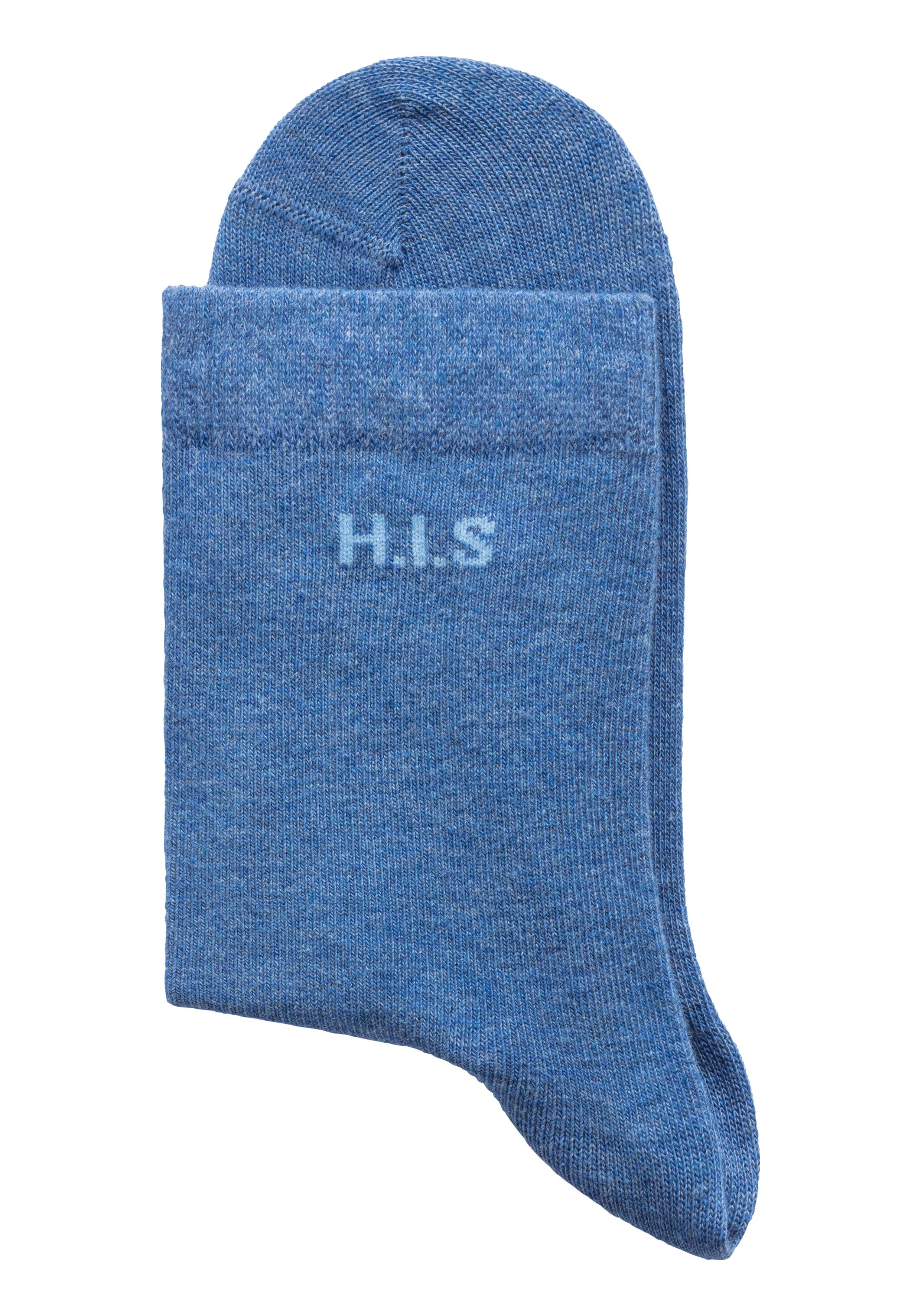 H.I.S Sokken met ingebreid logo (set, 16 paar)