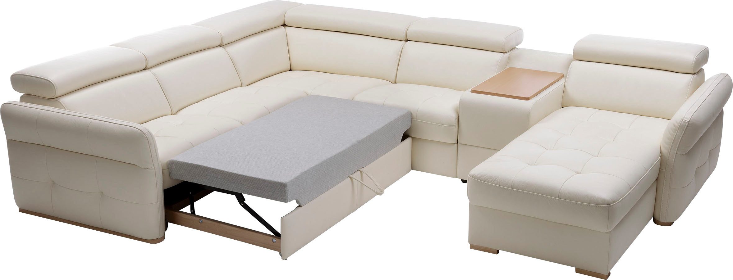exxpo - sofa fashion Zithoek Massimo, familiebank met veel ruimte, leren bekleding, comfortabel, prettig
