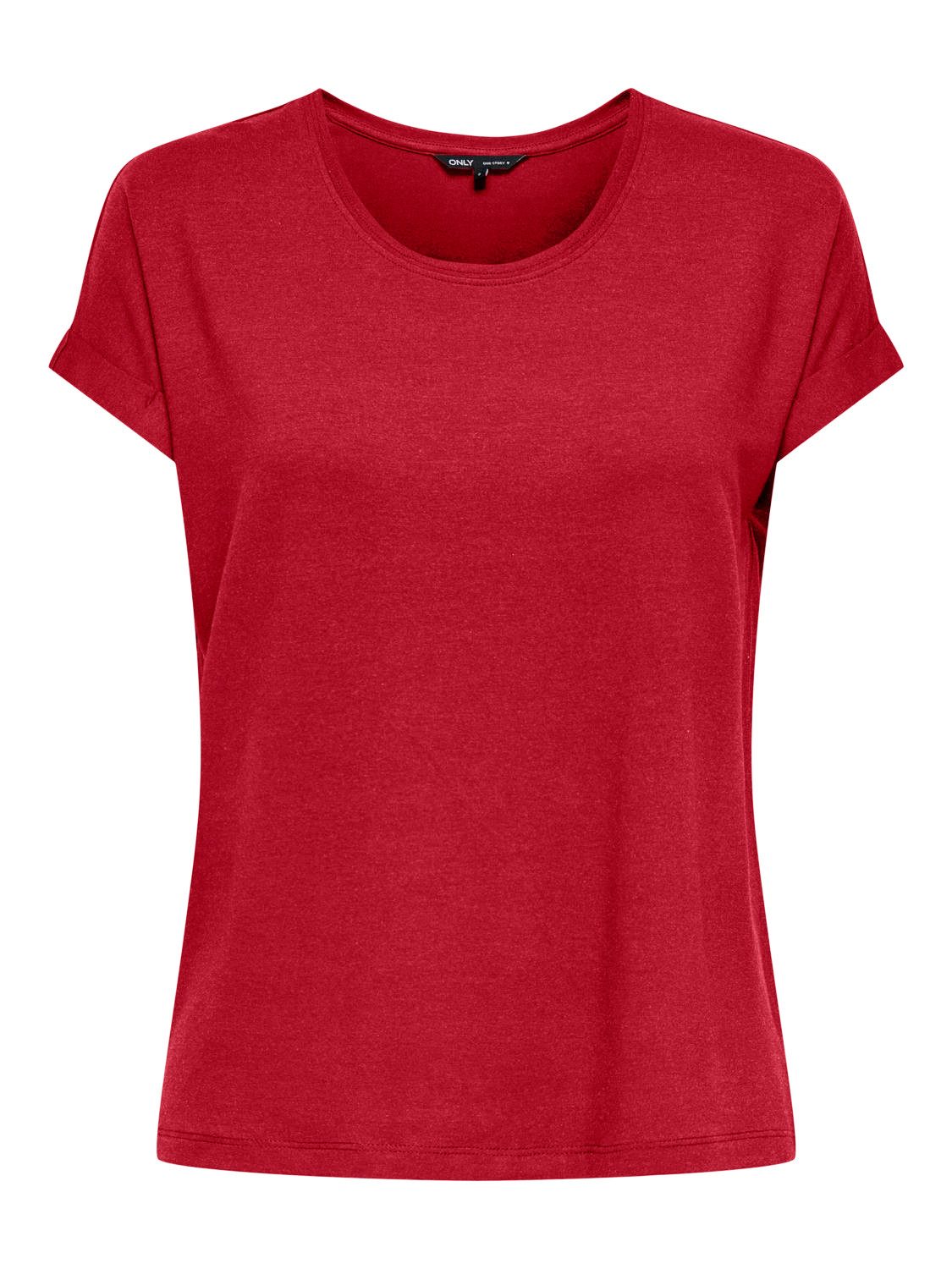 Only T-shirt ONLMOSTER – Shirt met korte mouwen en omslag en klassieke look