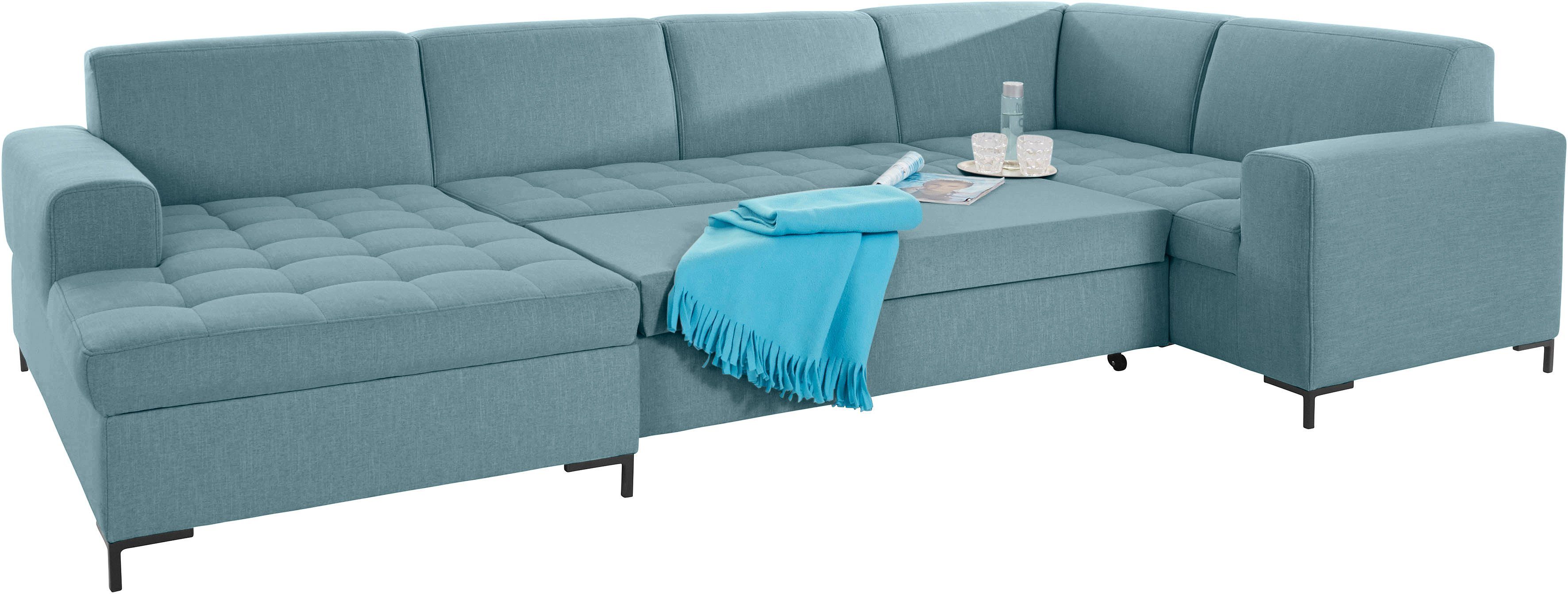 OTTO products Zithoek Grazzo, actuele stiksels in de zitting, veel ruimte, U-vorm, Breedte 332cm
