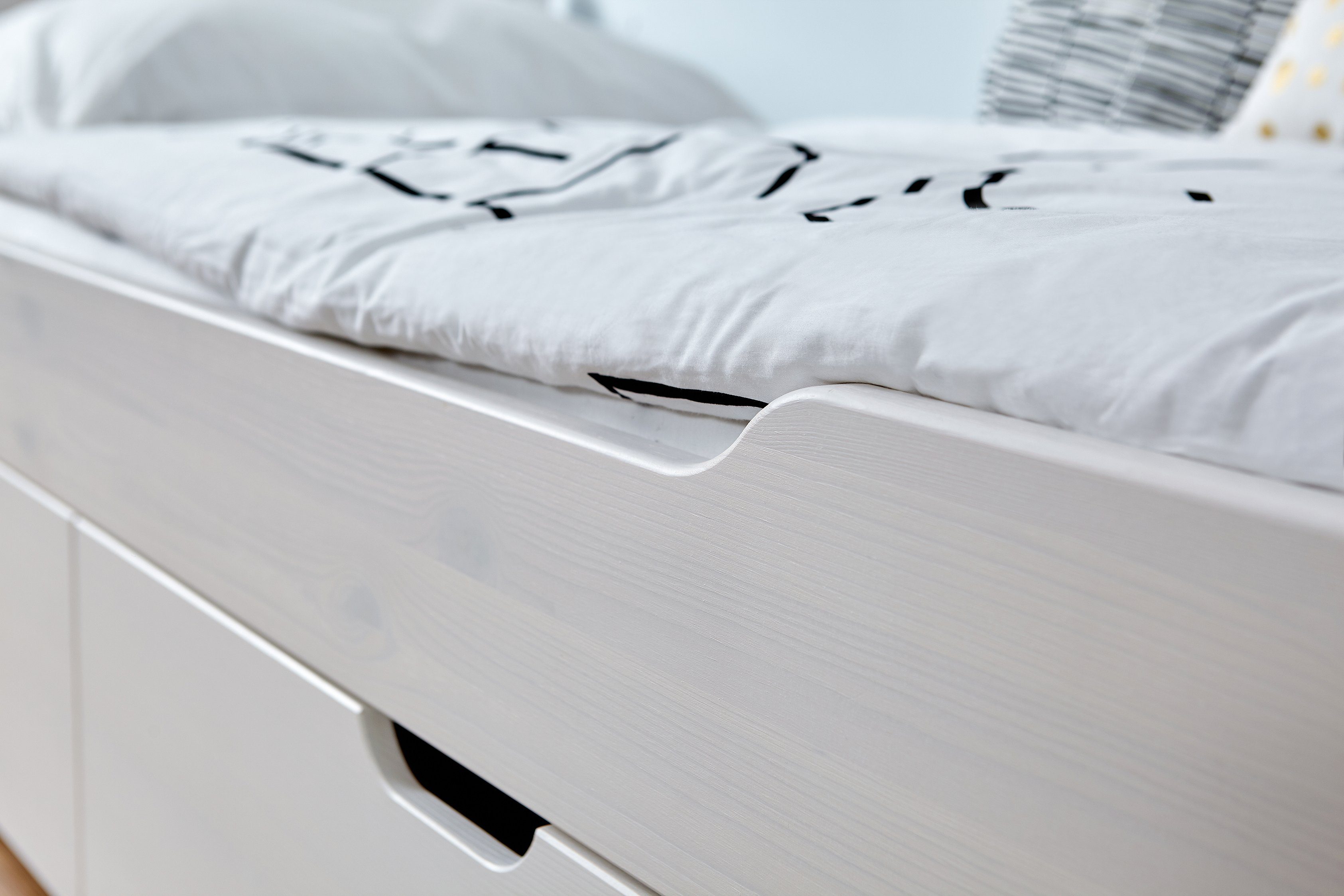 Ticaa Kinderbed Leni Eenpersoonsbed, incl. extra bed en lattenbodem