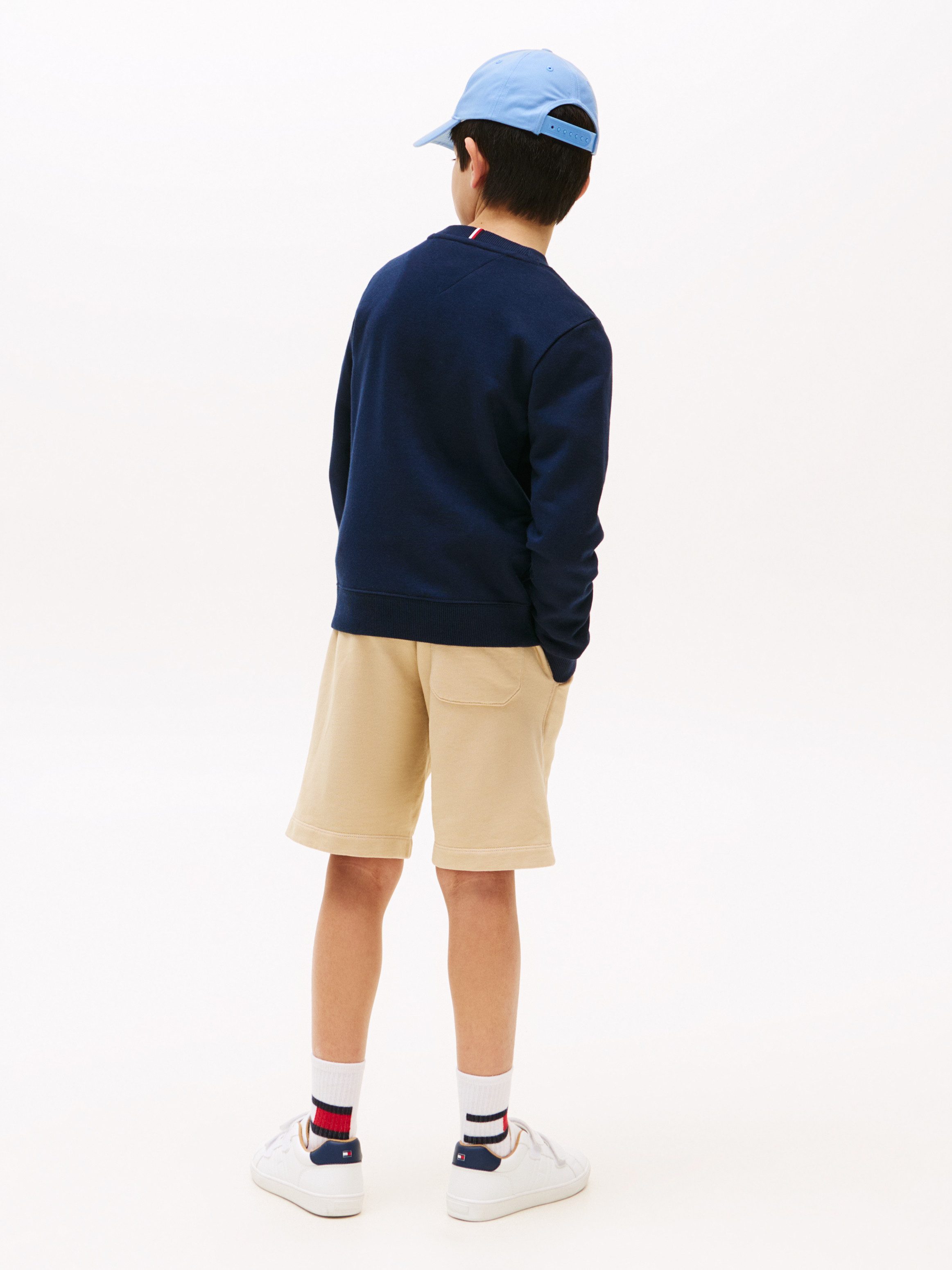 Tommy Hilfiger Sweatshirt TOMMY SCRIPT FLAG SWEATSHIRT voor kinderen tot 16 jaar, vlag-logo-print