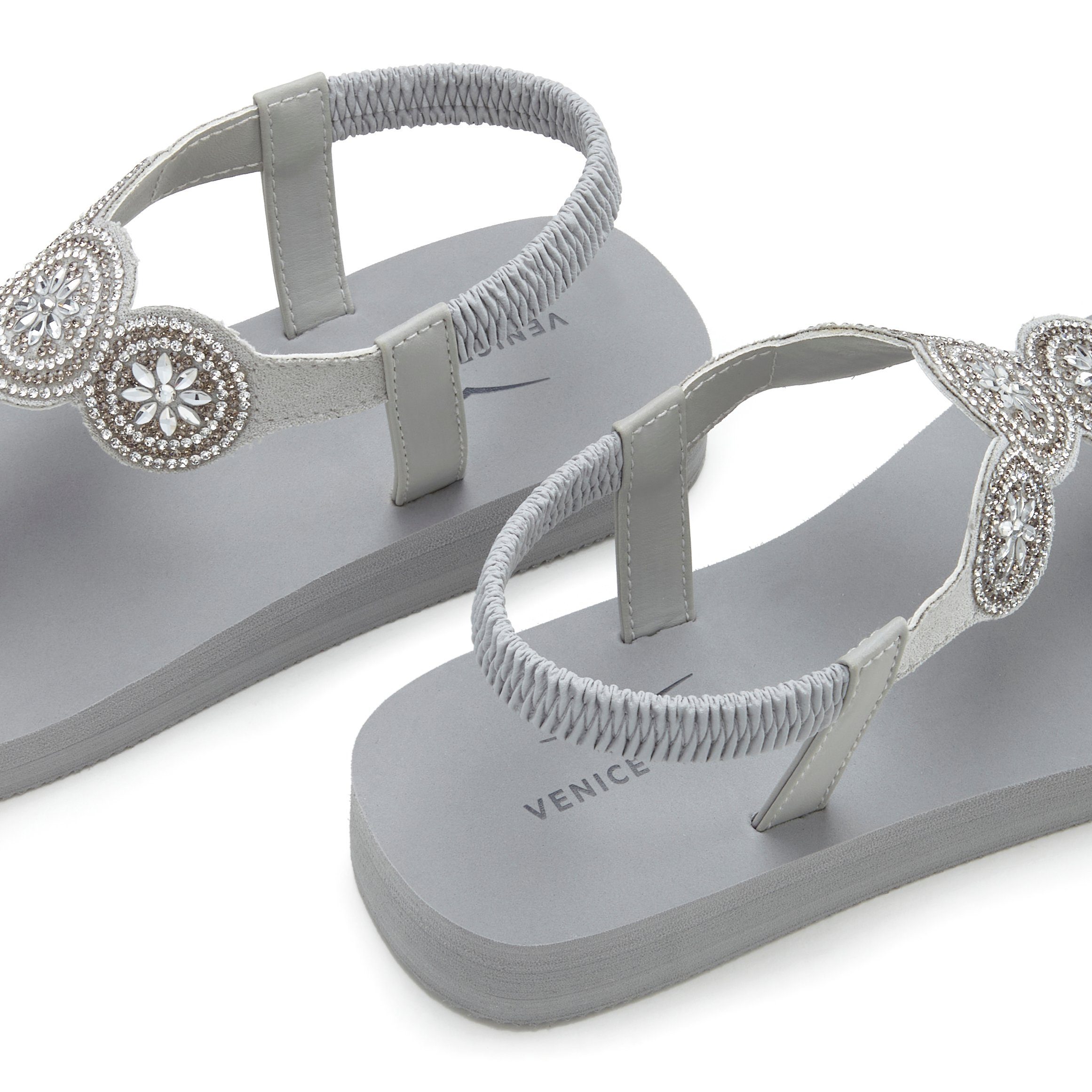 Venice Beach Badslippers Sandaal, pantoletten, badschoen ultralicht met glinsterdetails VEGAN