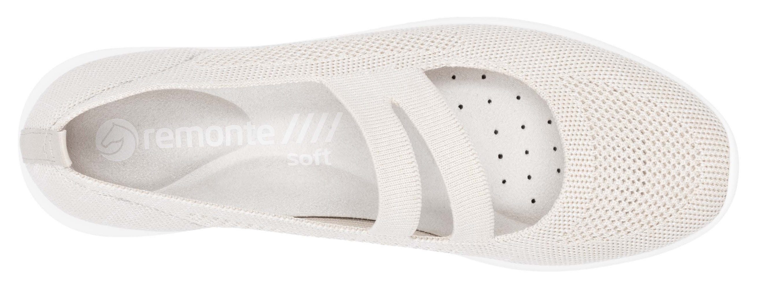 Remonte Ballerina's met riempje , lage schoen, vrijetijdsschoen, comfort-schoen met verwisselbare binnenzool