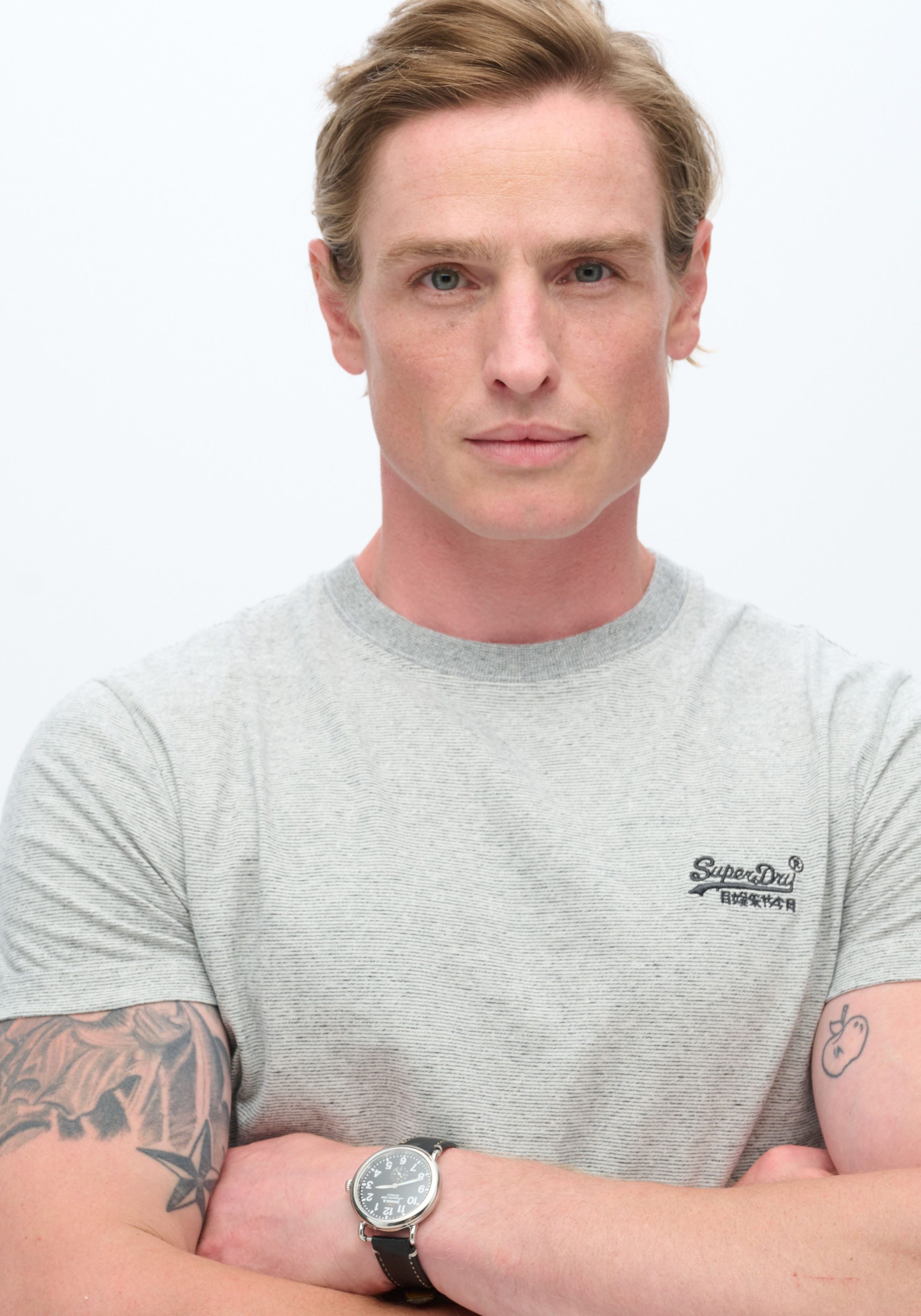 Superdry Shirt met ronde hals ESSENTIAL LOGO EMB TEE
