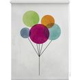 lichtblick rolgordijn met zijbediening klemmfix motief ballon gedessineerd (1 stuk) multicolor